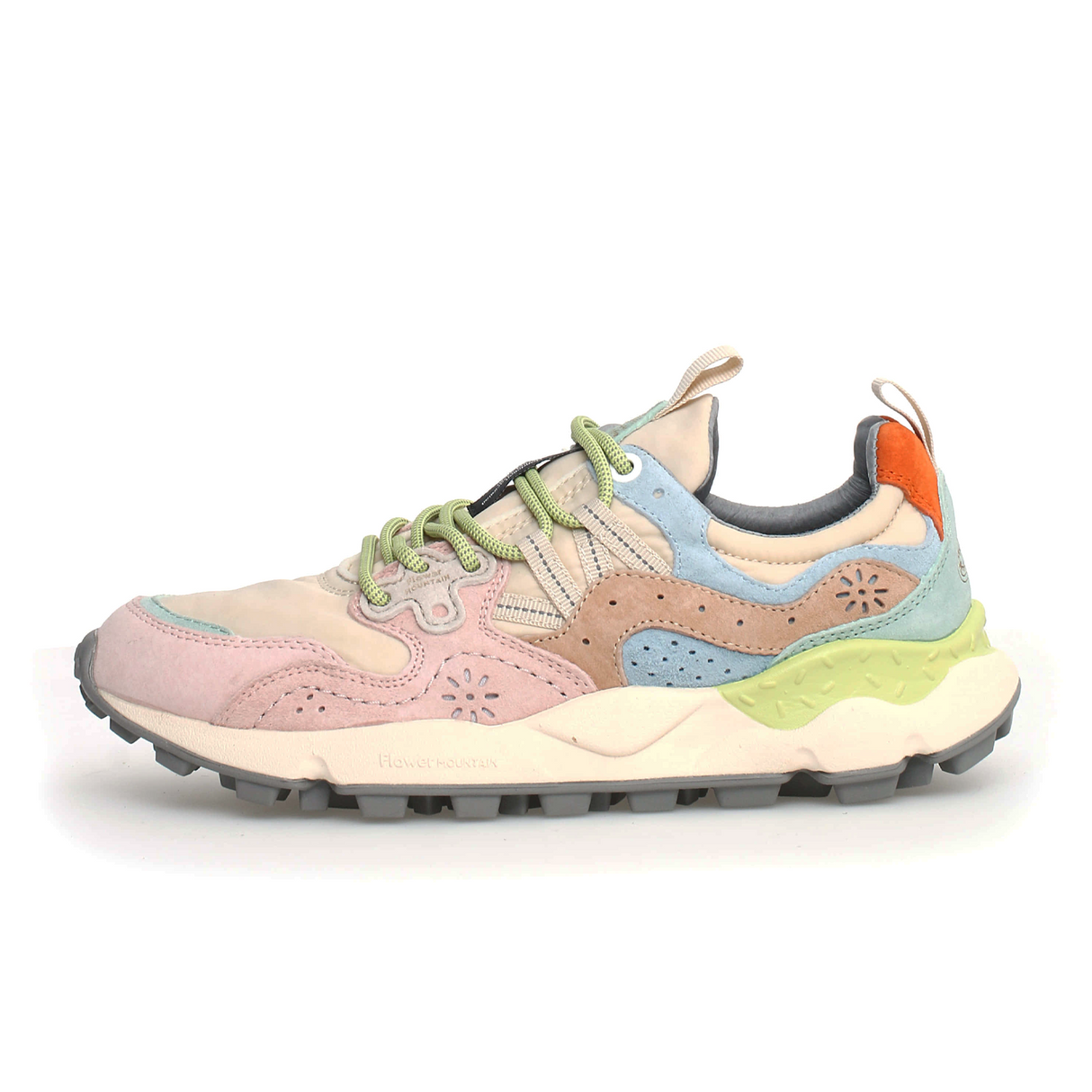 Flower Mountain Yamano 3 Sneaker (Women) - Pink/Beige Athletic - Casual - Lace Up - The Heel Shoe Fitters