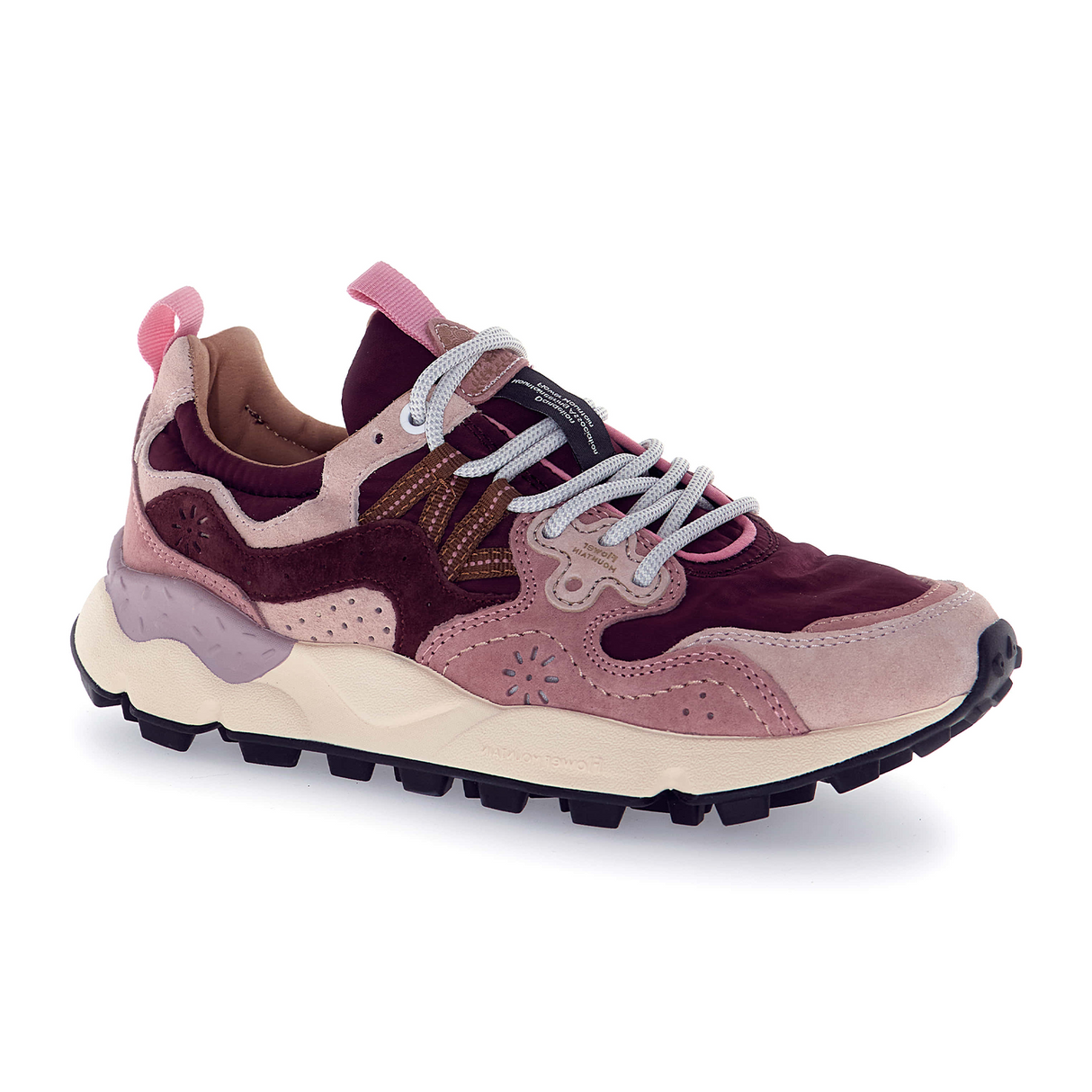 Flower Mountain Yamano 3 Sneaker (Women) - Light Rose/Pink/Brown Athletic - Casual - Lace Up - The Heel Shoe Fitters