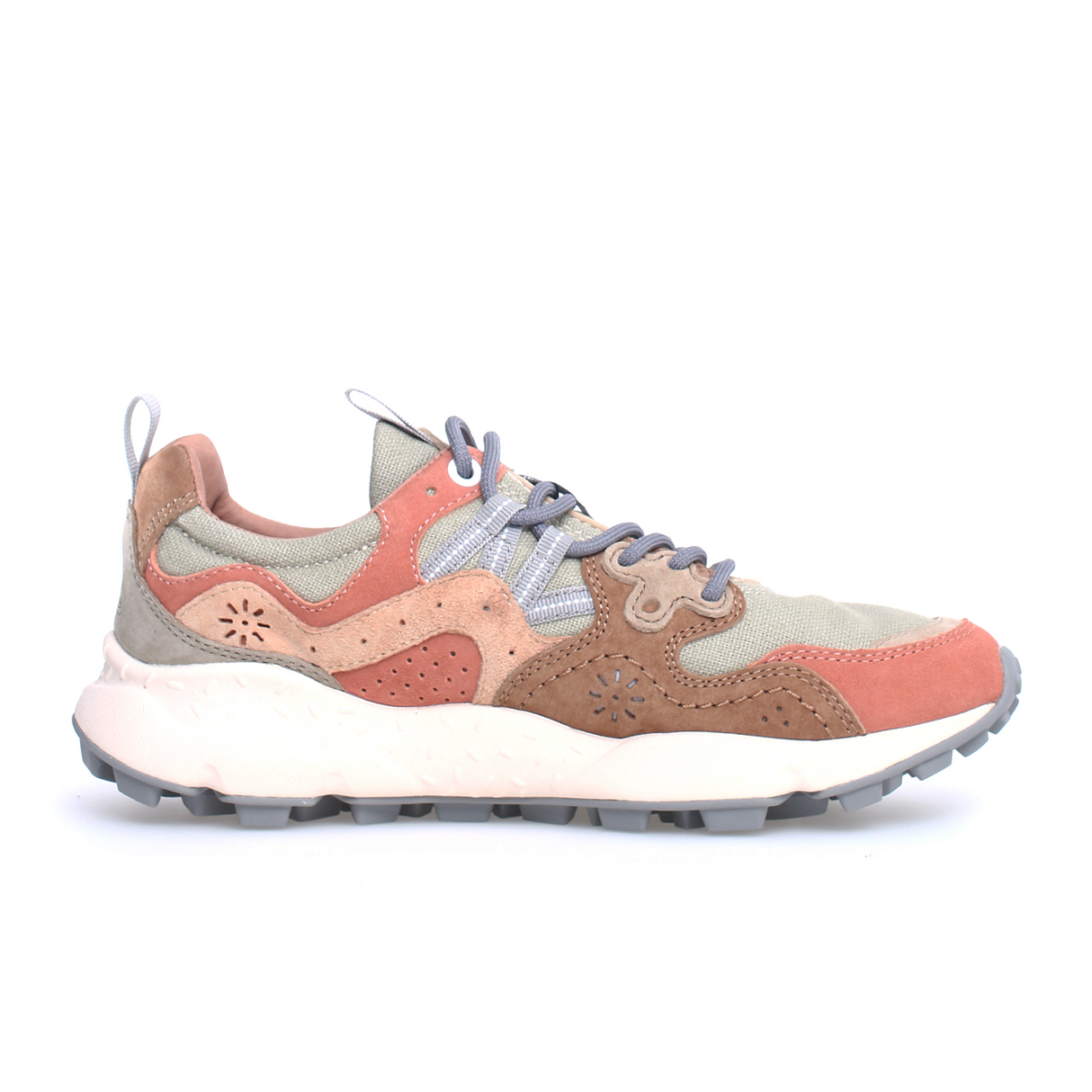 Flower Mountain Yamano 3 Sneaker (Women) - Brown/Beige Athletic - Casual - Lace Up - The Heel Shoe Fitters