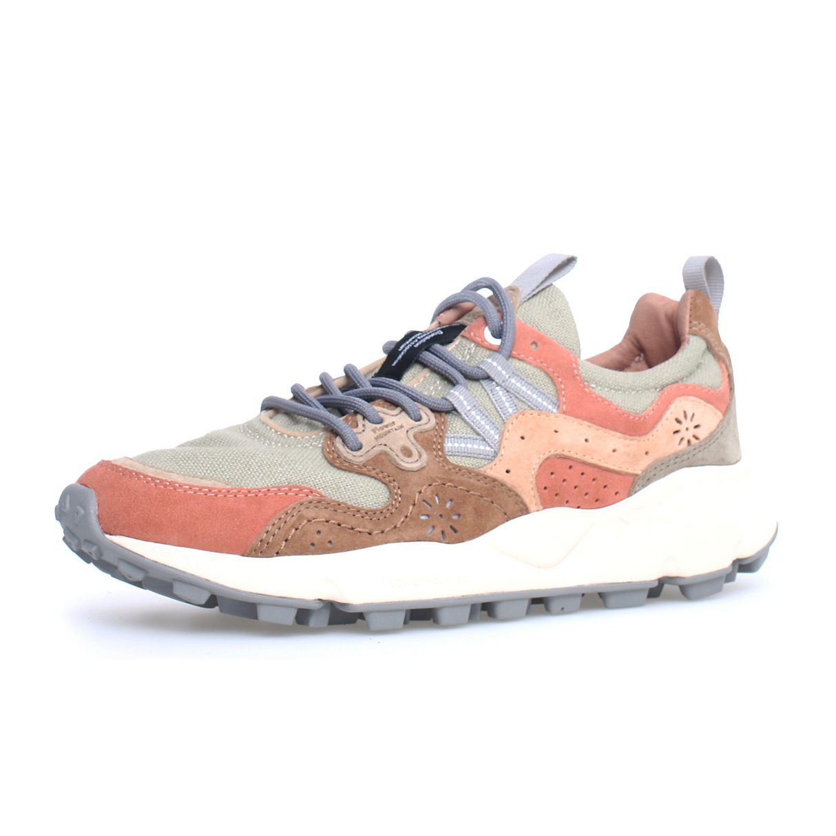 Flower Mountain Yamano 3 Sneaker (Women) - Brown/Beige Athletic - Casual - Lace Up - The Heel Shoe Fitters