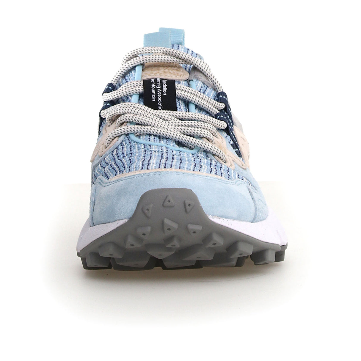Flower Mountain Yamano 3 Sneaker (Women) - Checked Grey/Blue Athletic - Running - Trail - The Heel Shoe Fitters