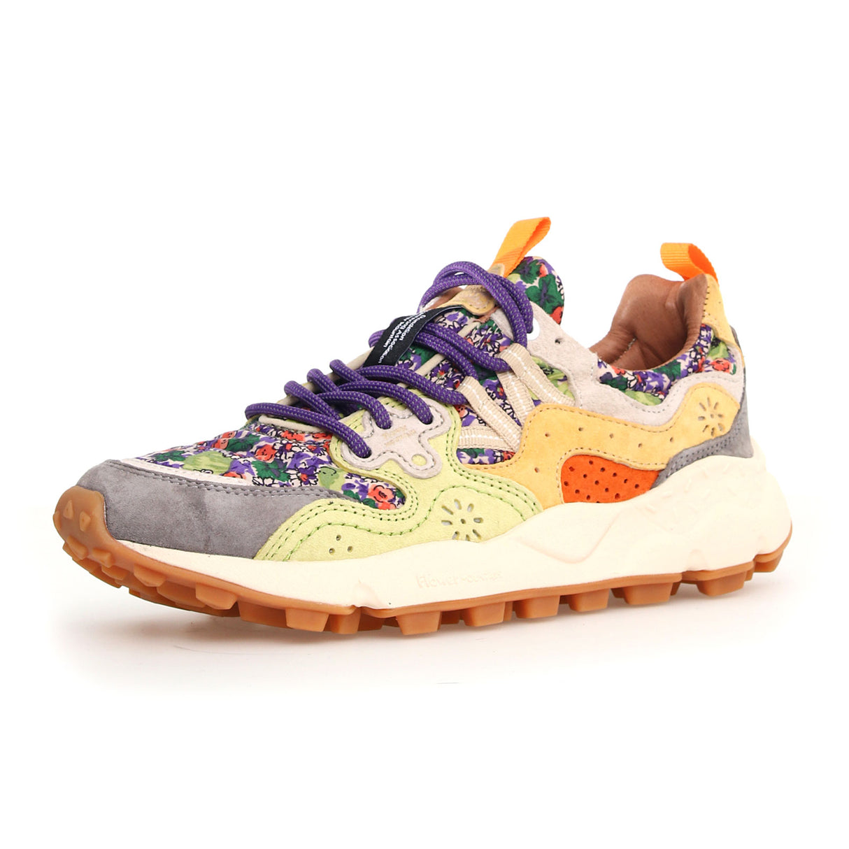 Flower Mountain Yamano 3 Sneaker (Women) - Spring Flowers Grey/Green Athletic - Running - Trail - The Heel Shoe Fitters