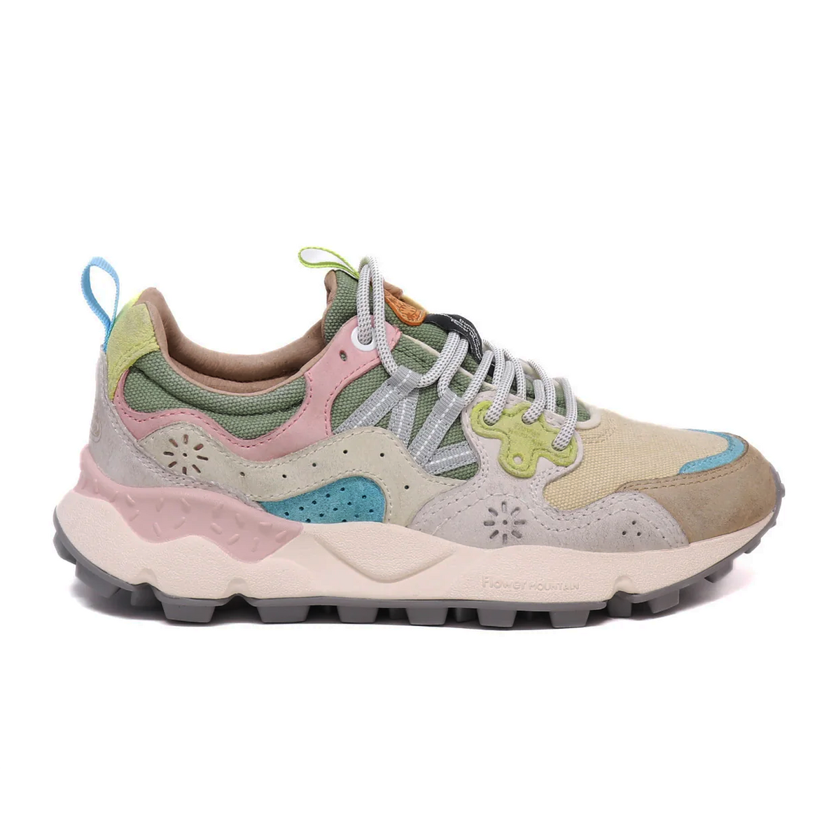 Flower Mountain Yamano 3 Sneaker (Women) - Beige/White/Ivory Athletic - Casual - Lace Up - The Heel Shoe Fitters