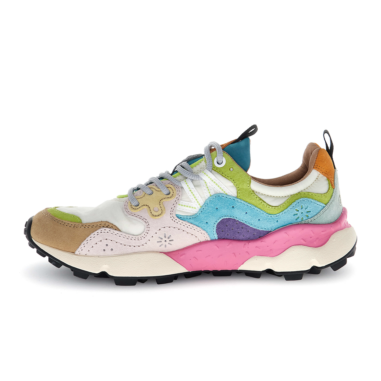 Flower Mountain Yamano 3 Sneaker (Unisex) - Sand/Light Pink/Water Athletic - Casual - Lace Up - The Heel Shoe Fitters