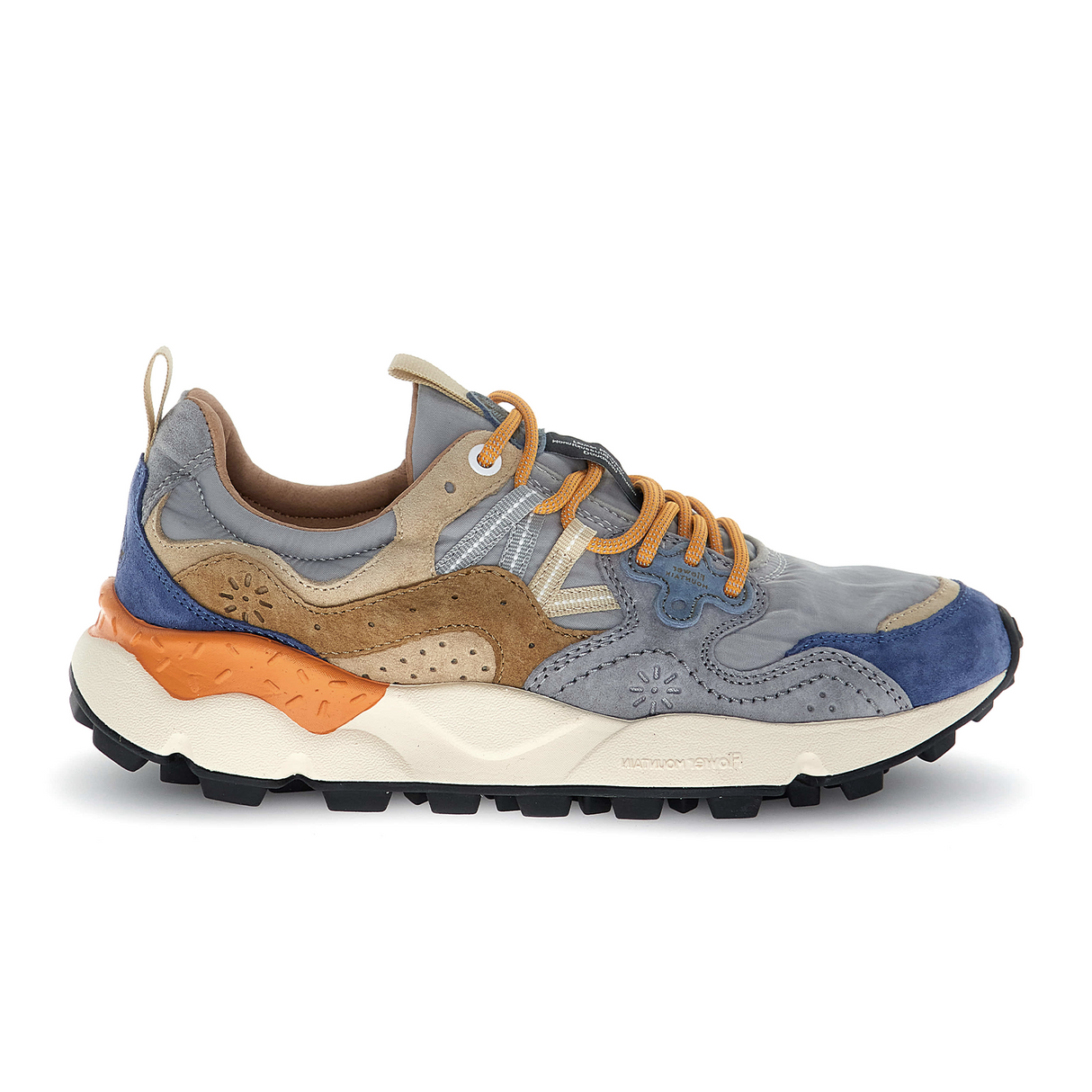 Flower Mountain Yamano 3 Sneaker (Unisex) - Navy/Grey/Taupe Athletic - Casual - Lace Up - The Heel Shoe Fitters