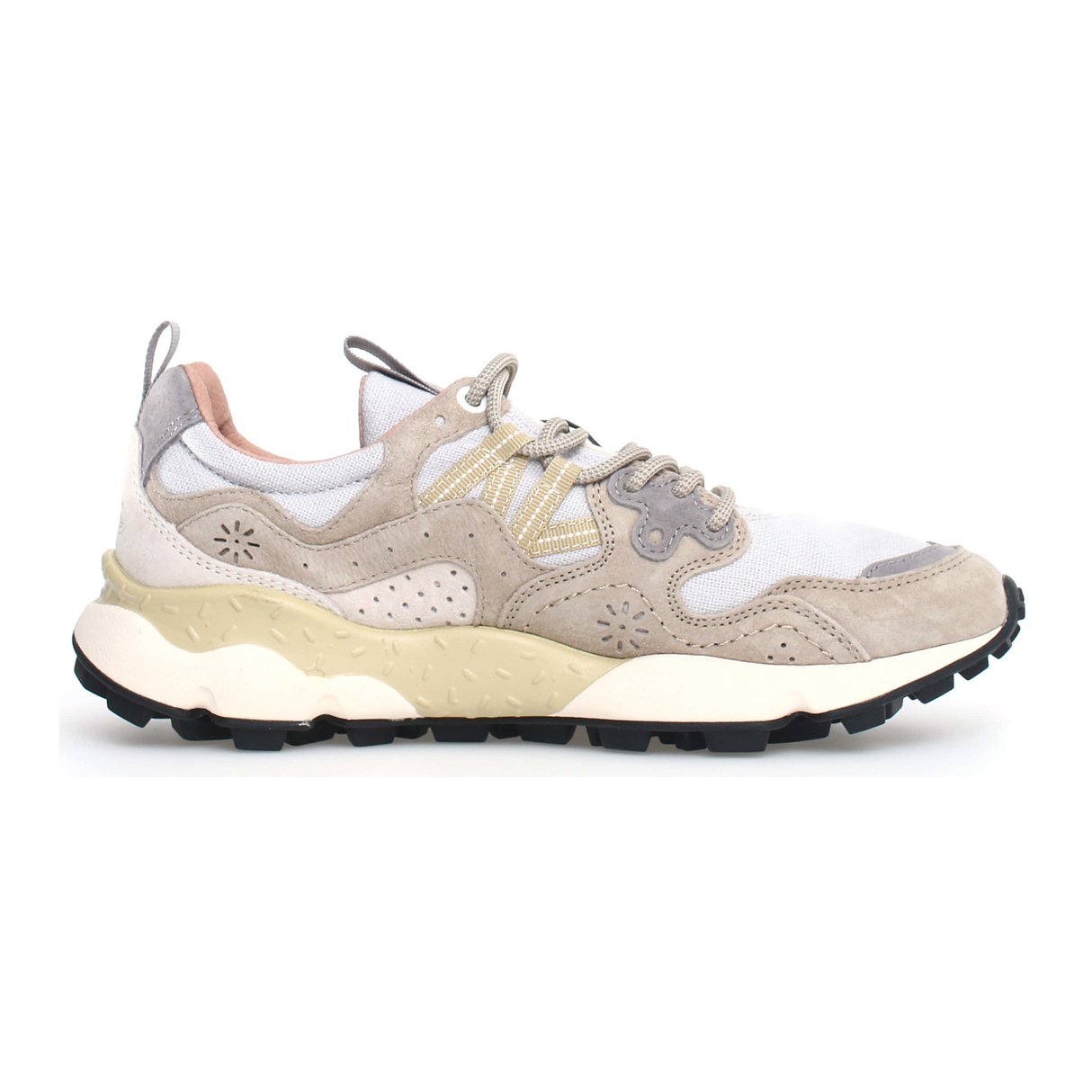 Flower Mountain Yamano 3 Sneaker (Unisex) - Light Brown/Taupe Athletic - Casual - Lace Up - The Heel Shoe Fitters