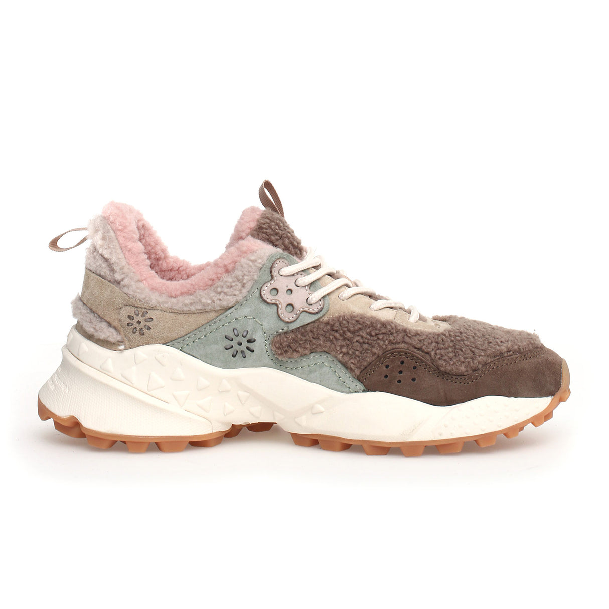 Flower Mountain Kotetsu Sneaker (Women) - Beige/Pink Athletic - Casual - Lace Up - The Heel Shoe Fitters