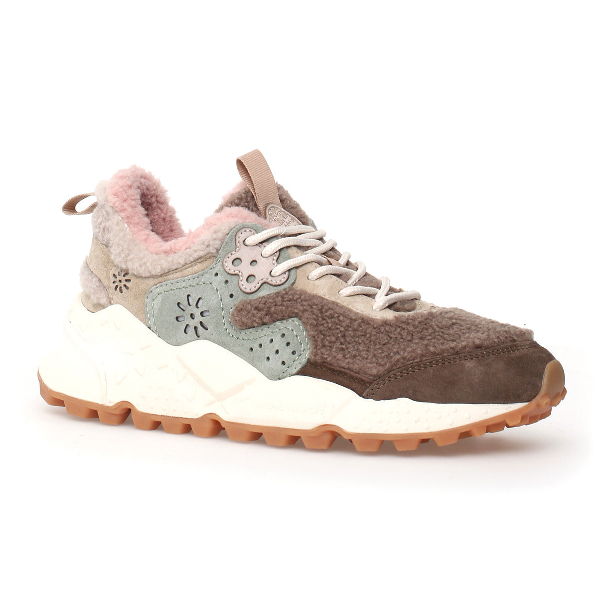 Flower Mountain Kotetsu Sneaker (Women) - Beige/Pink Athletic - Casual - Lace Up - The Heel Shoe Fitters