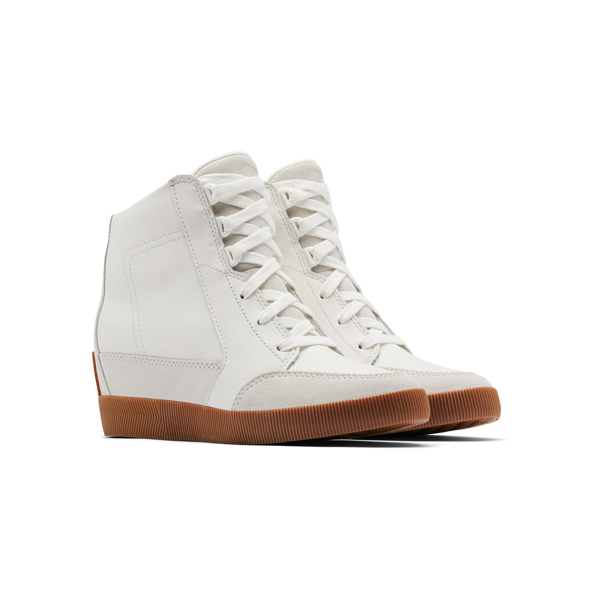 Sorel Out N About Lace Wedge Ankle Boot (Women) - Sea Salt/Gum Boots - Fashion - Wedge - The Heel Shoe Fitters