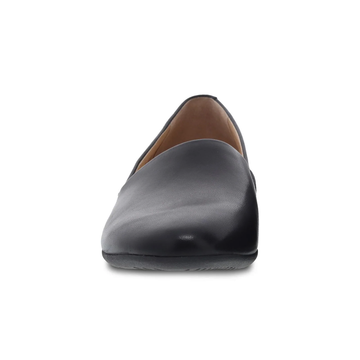 Dansko Larisa Slip On Loafer (Women) - Black Milled Nappa Dress-Casual - Flat - The Heel Shoe Fitters