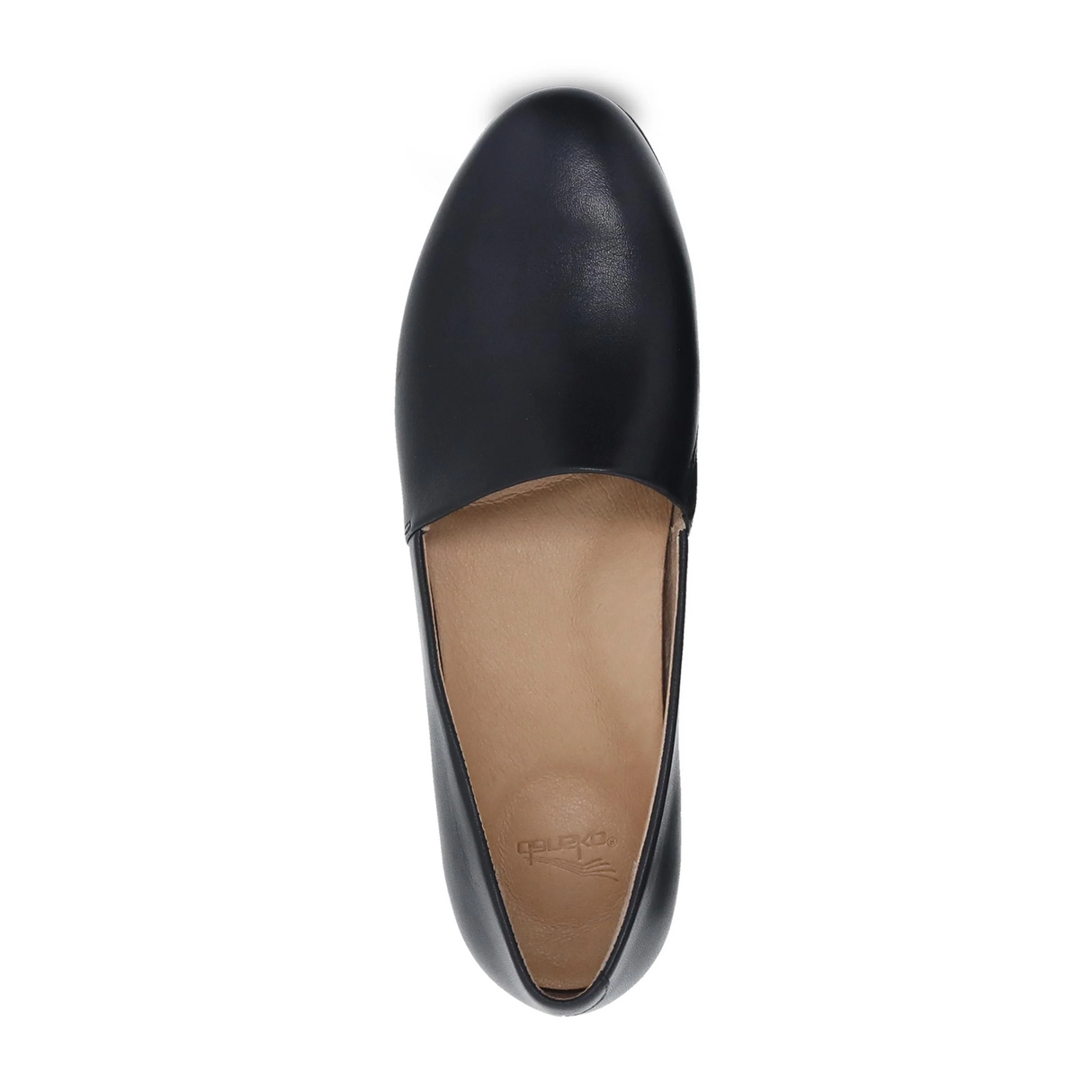 Dansko Larisa Slip On Loafer (Women) - Black Milled Nappa Dress-Casual - Flat - The Heel Shoe Fitters