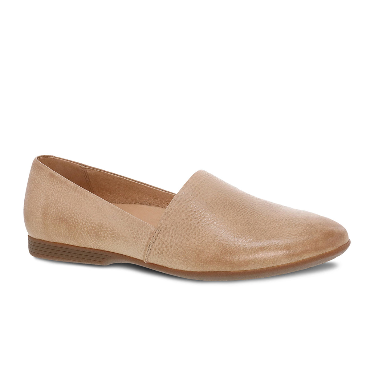 Dansko Larisa Slip On Loafer (Women) - Taupe Milled Dress-Casual - Flat - The Heel Shoe Fitters