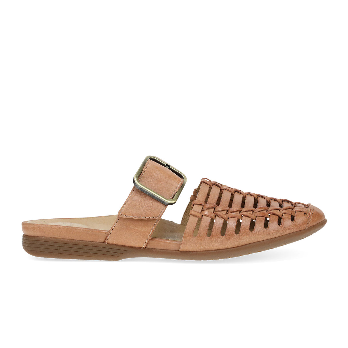 Dansko Leilani Flat (Women) - Light Tan Burnished Nappa Dress-Casual - Flat - The Heel Shoe Fitters