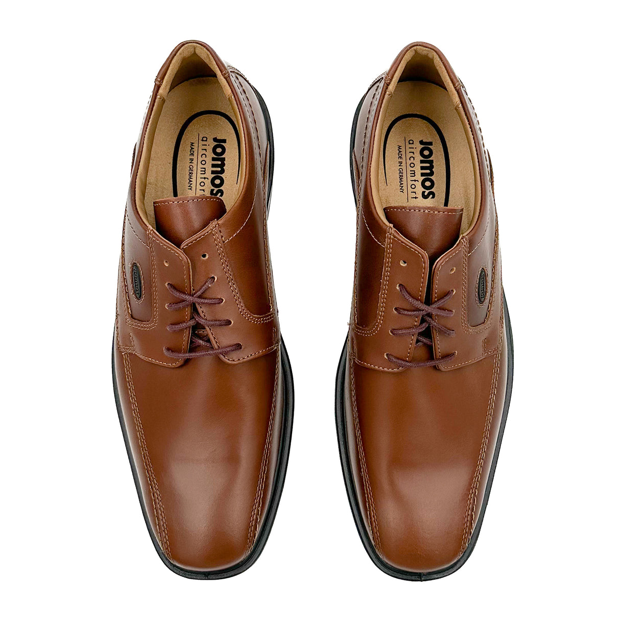 Jomos Classic Lace Up (Men) - Cognac Dress-Casual - Oxford - The Heel Shoe Fitters