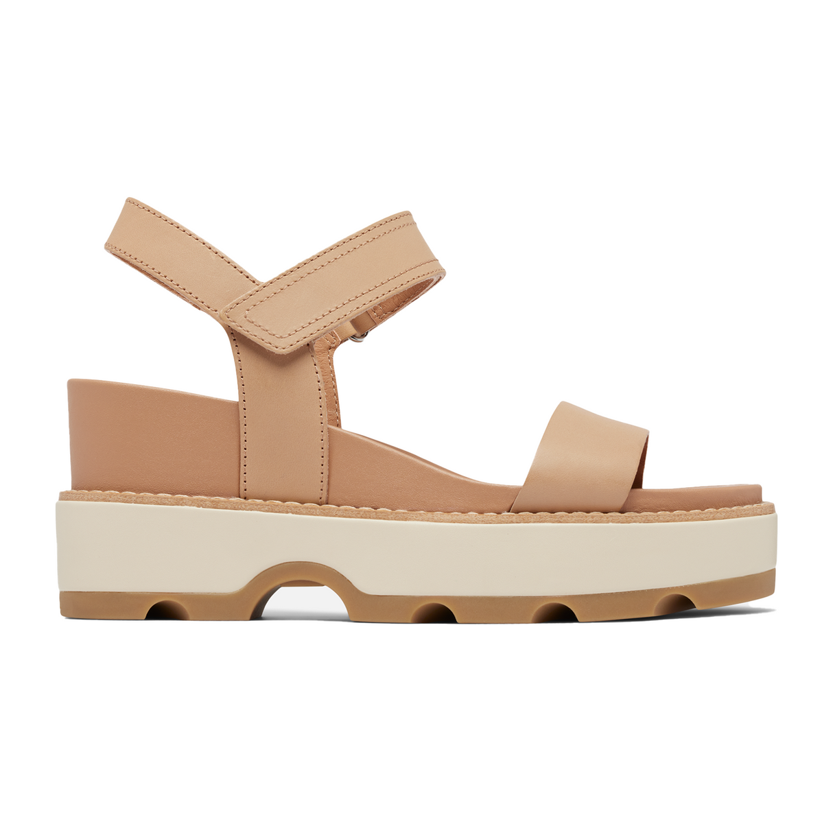 Sorel Joanie IV Ankle Strap Wedge Sandal (Women) - Honest Beige/Bleached Ceramic Sandal - Heel/Wedge - The Heel Shoe Fitters