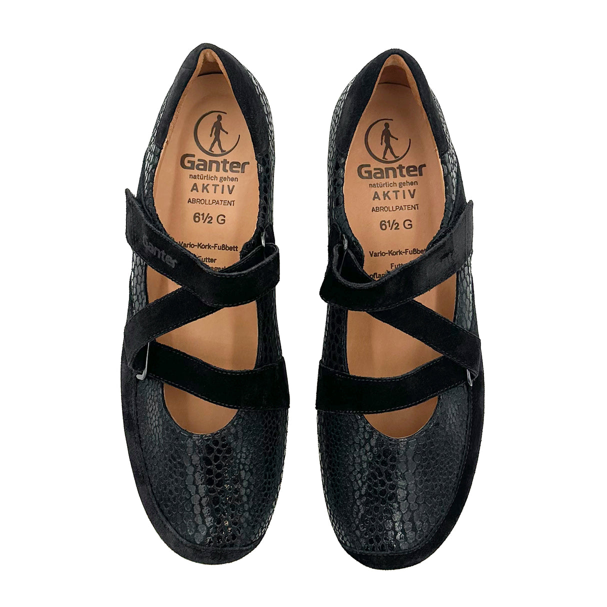 Ganter Gisa Z-Strap Mary Jane (Women) - Schwarz Dress-Casual - Mary Janes - The Heel Shoe Fitters