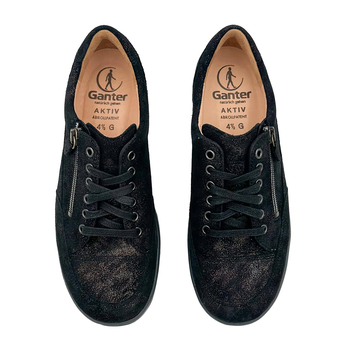 Ganter Gisa 7 Active Sneaker (Women) - Black Multi Athletic - Casual - Lace Up - The Heel Shoe Fitters