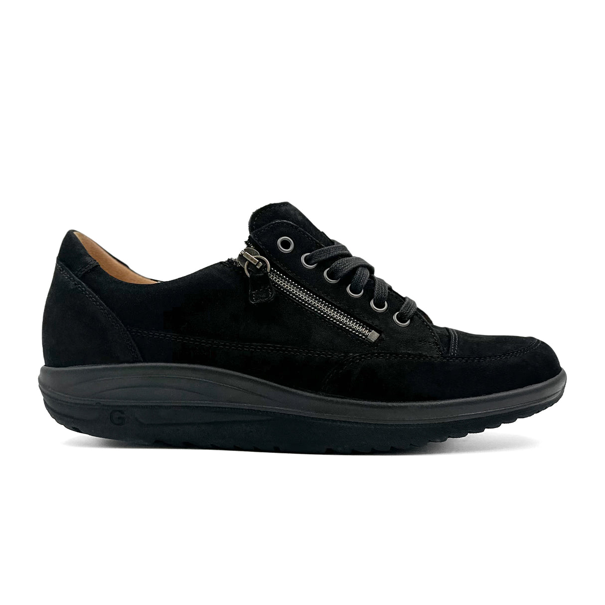 Ganter Gisa 7 Active Sneaker (Women) - Black Athletic - Casual - Lace Up - The Heel Shoe Fitters