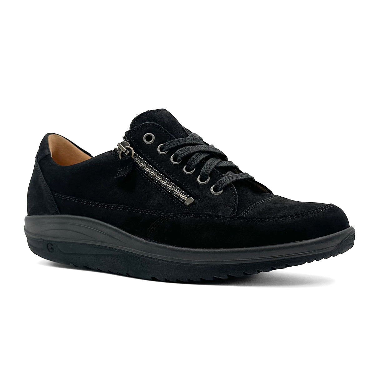 Ganter Gisa 7 Active Sneaker (Women) - Black Athletic - Casual - Lace Up - The Heel Shoe Fitters
