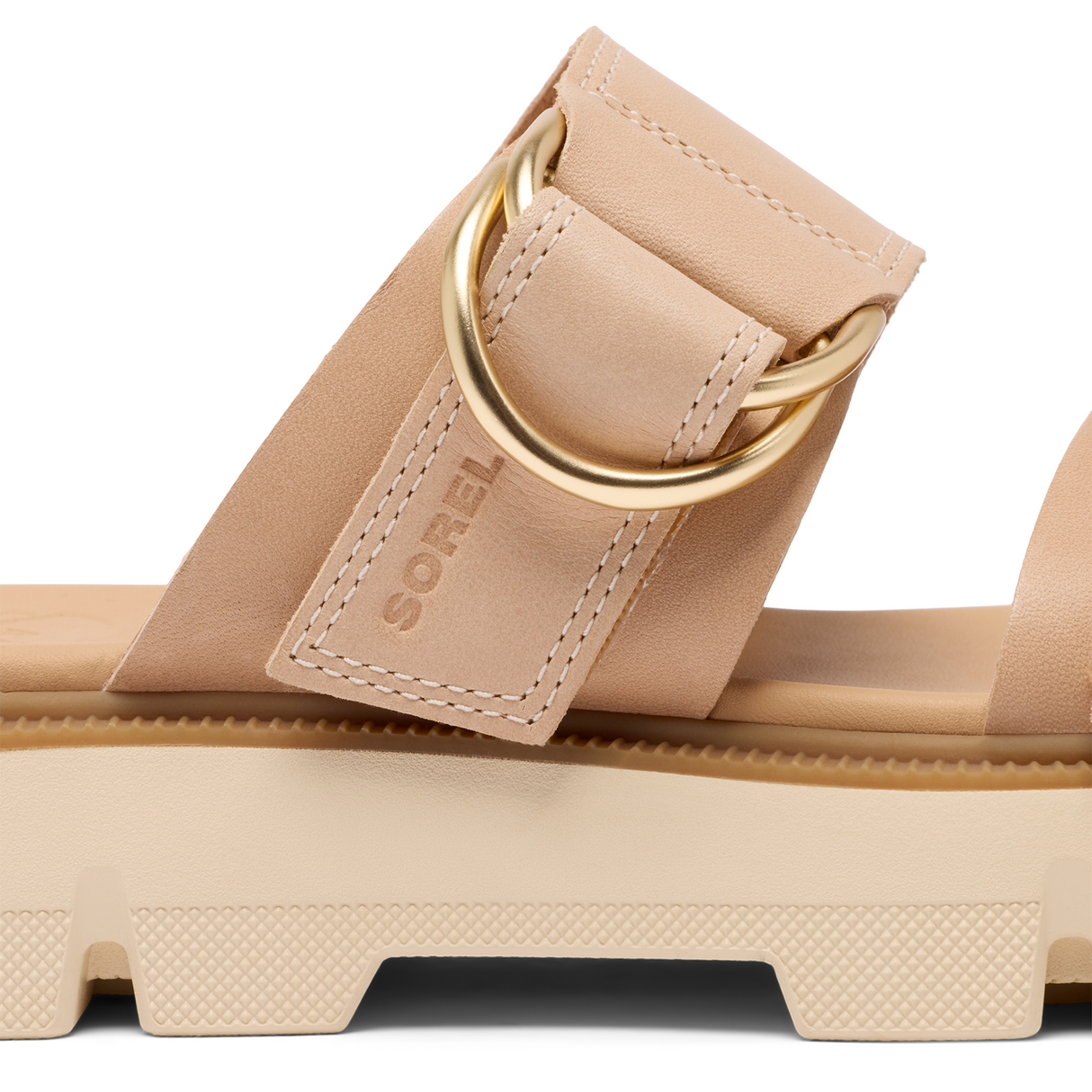 Sorel Rein CB Slide Sandal (Women) - Honest Beige/Bleached Ceramic Sandal - Slide - The Heel Shoe Fitters