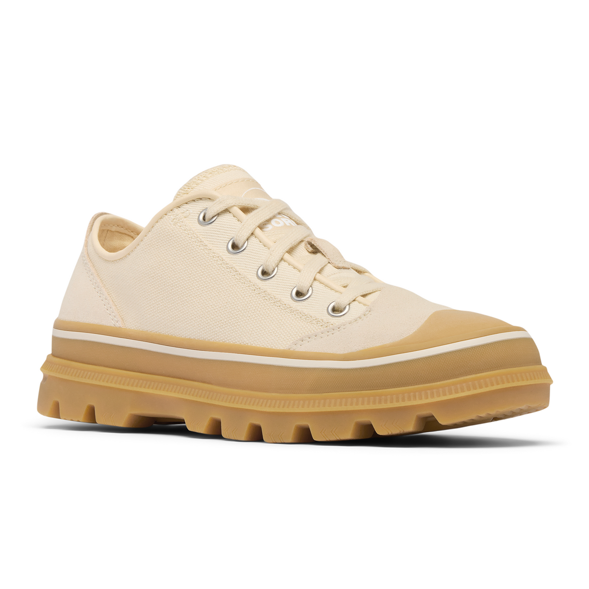 Sorel Scout N About Low Sneaker (Women) - Chalk/Gum Athletic - Casual - Lace Up - The Heel Shoe Fitters