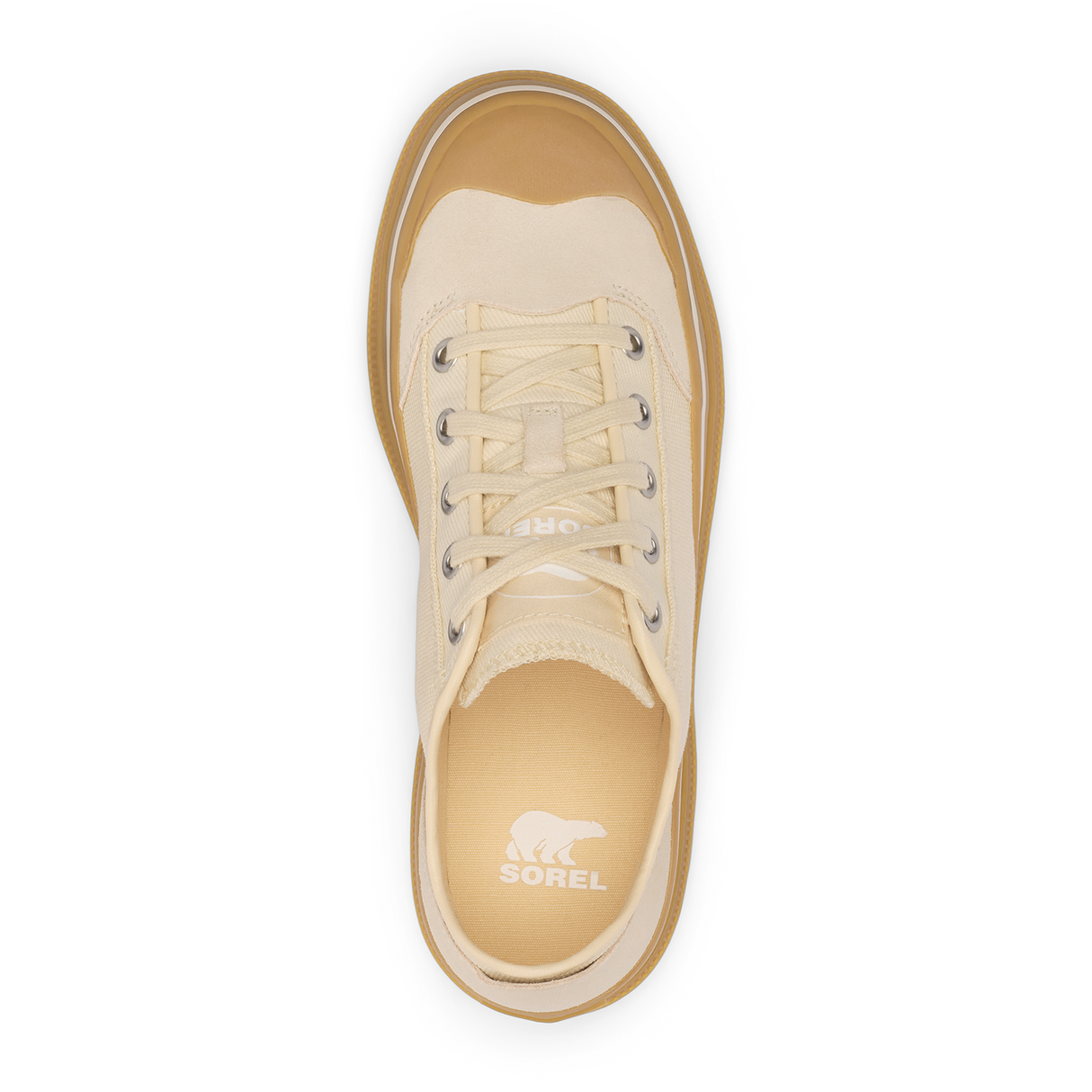 Sorel Scout N About Low Sneaker (Women) - Chalk/Gum Athletic - Casual - Lace Up - The Heel Shoe Fitters