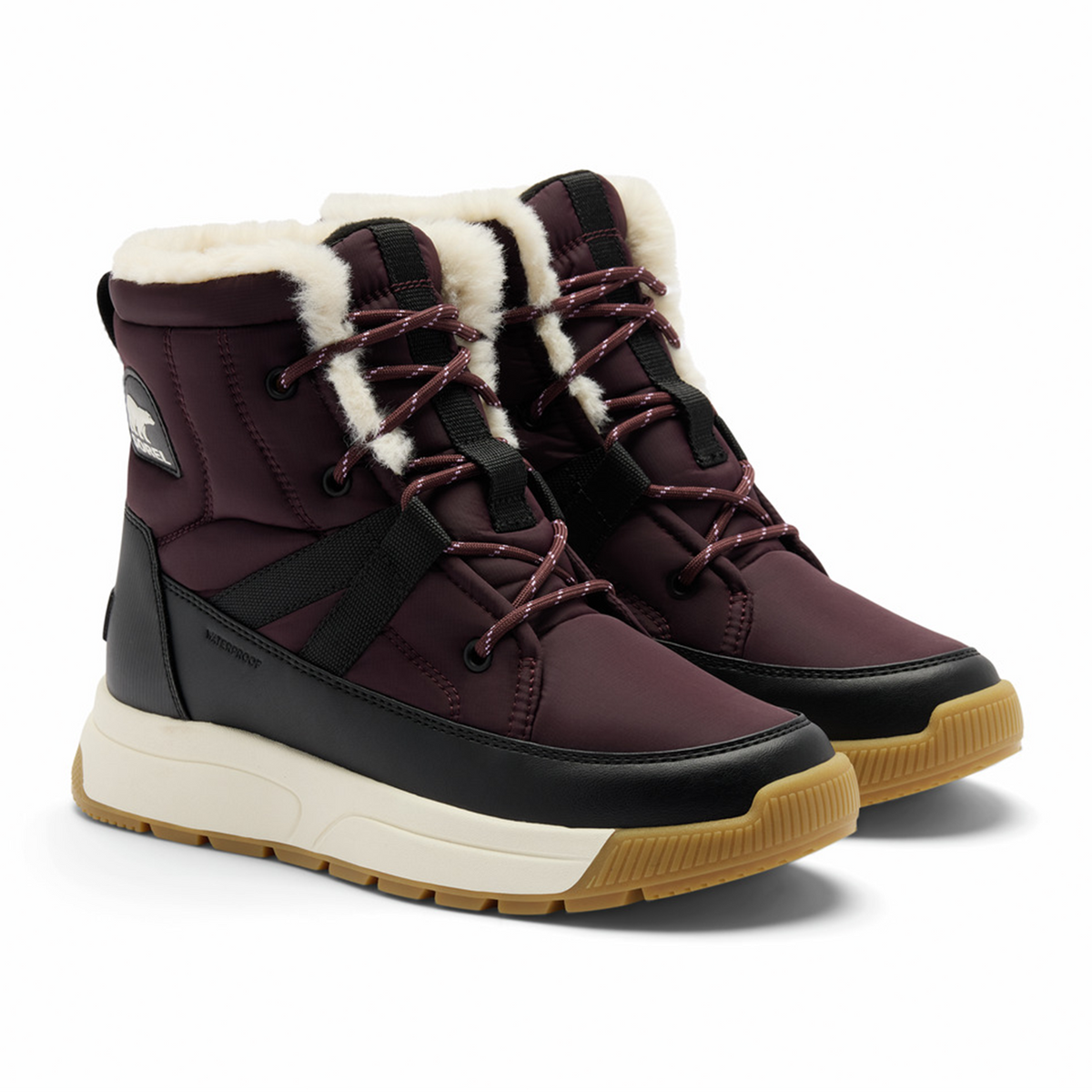 Sorel Whitney III Mid Waterproof Boot (Women) - Red Lodge/Black