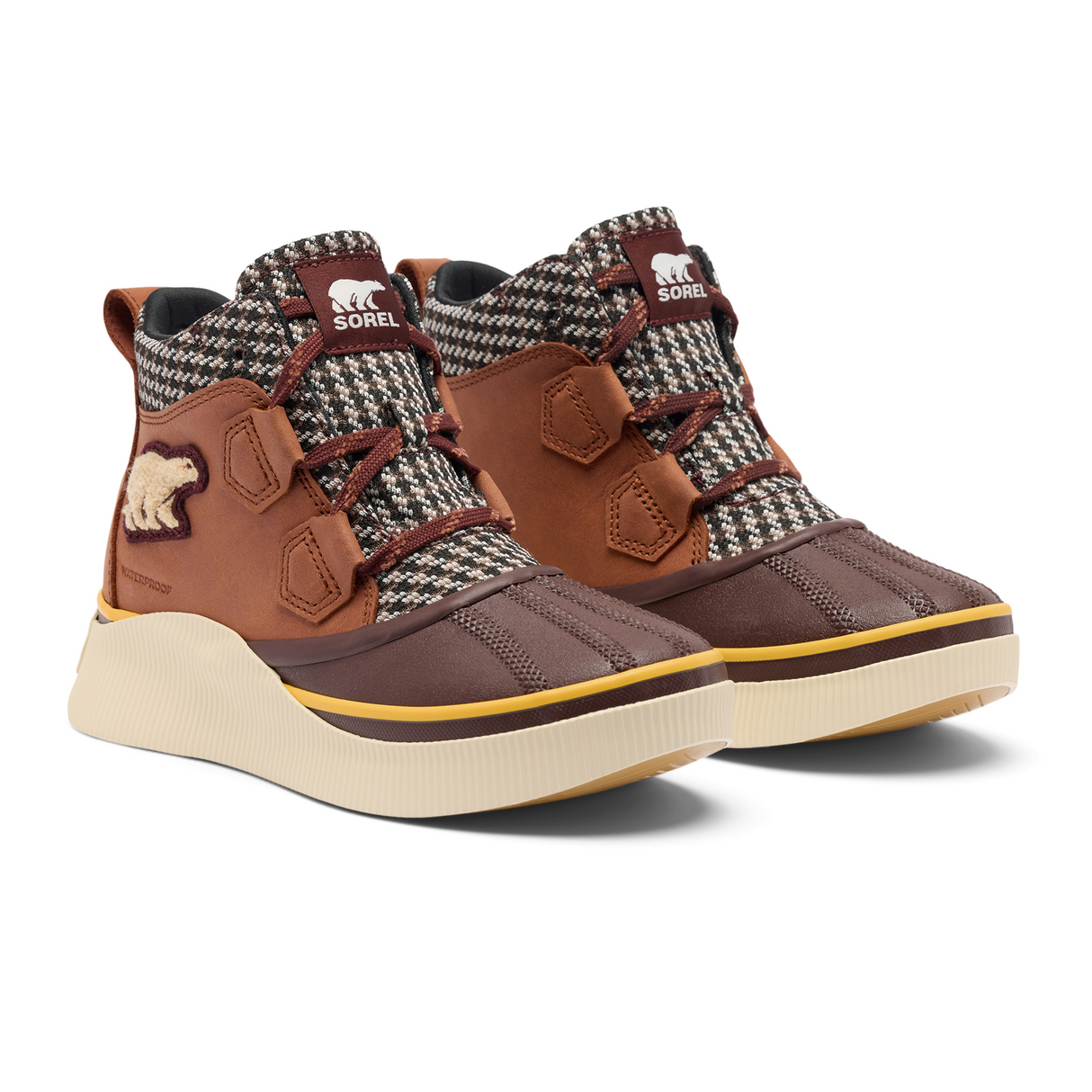 Sorel Out N About IV Waterproof Classic Boot (Women) - Honey White/Redwood/Rustic Brown Boots - Winter - Low - The Heel Shoe Fitters