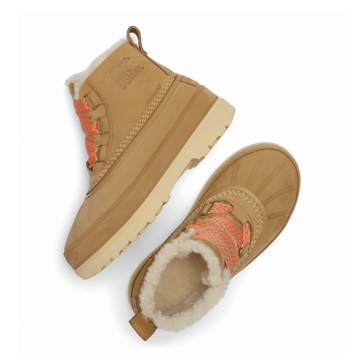 Sorel Ambler Fireside Chukka Waterproof Boot (Women) - Caribou Buff/Caribou Beige