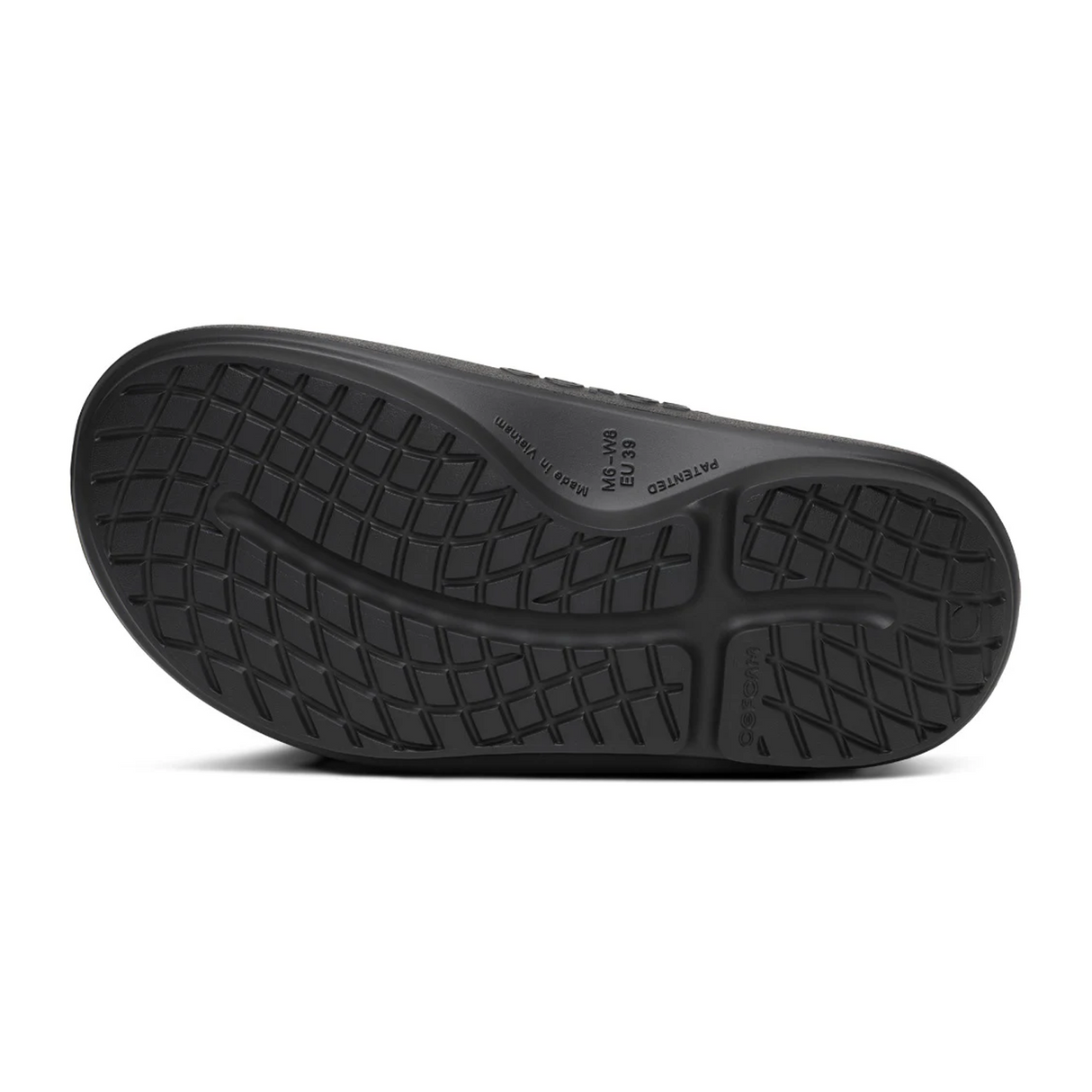 Oofos OOahh+ Slide Sandal (Unisex) - Black