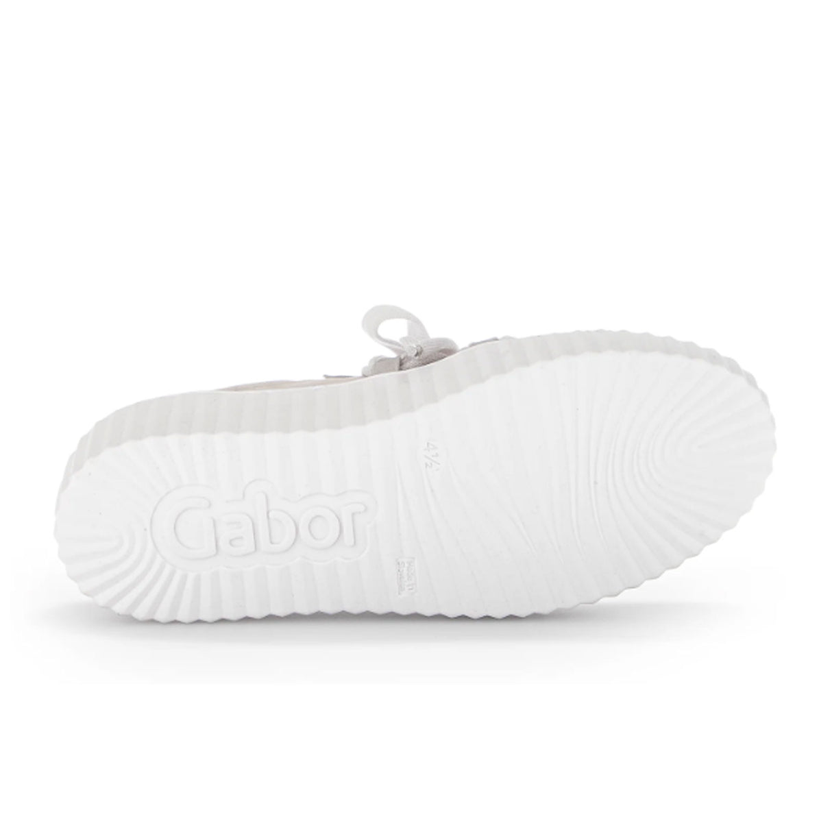 Gabor 202 Platform Bow Sneaker (Women) - Grey Leather Athletic - Casual - Lace Up - The Heel Shoe Fitters