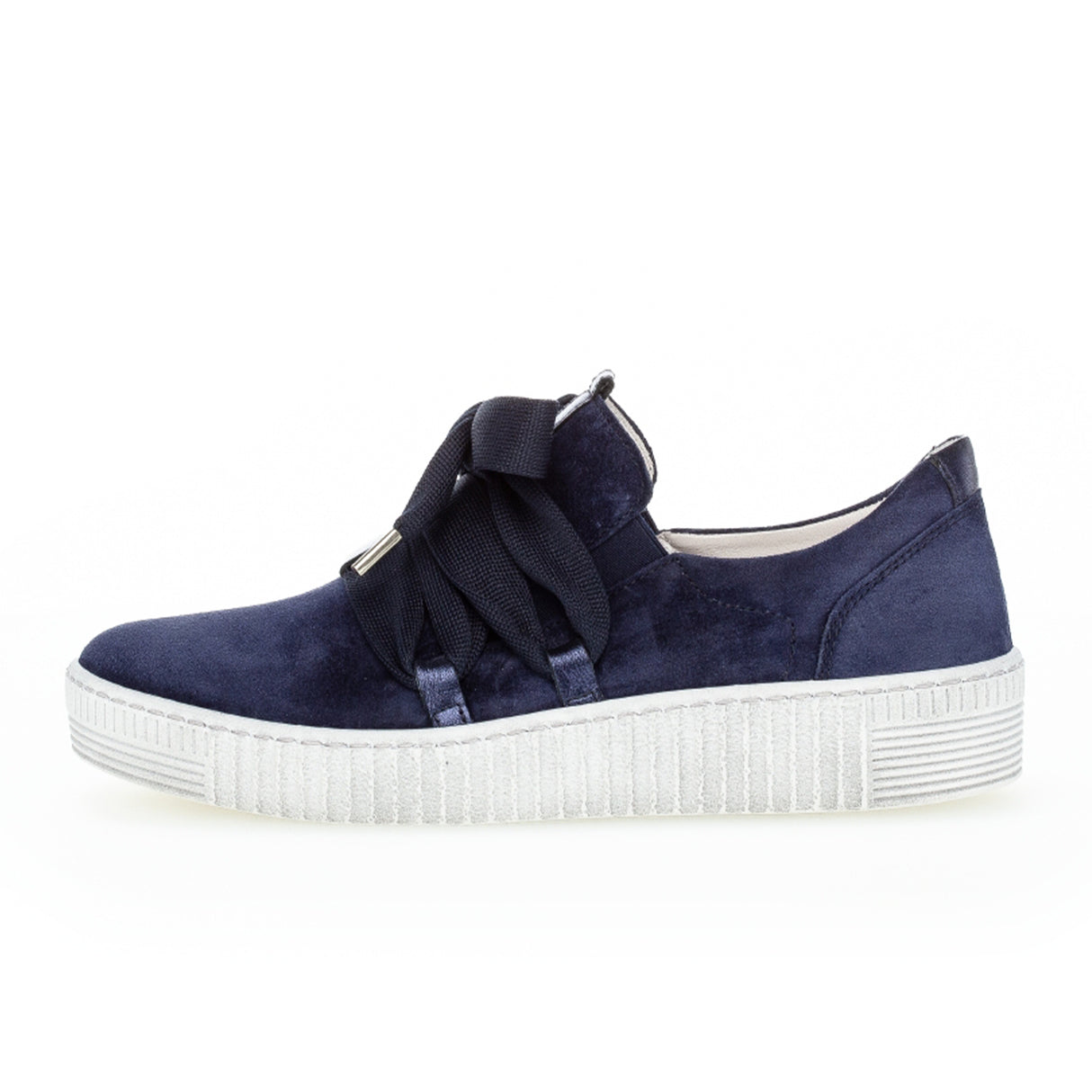 Gabor 333 Bow Sneaker (Women) - Marine Metallic Athletic - Casual - Lace Up - The Heel Shoe Fitters