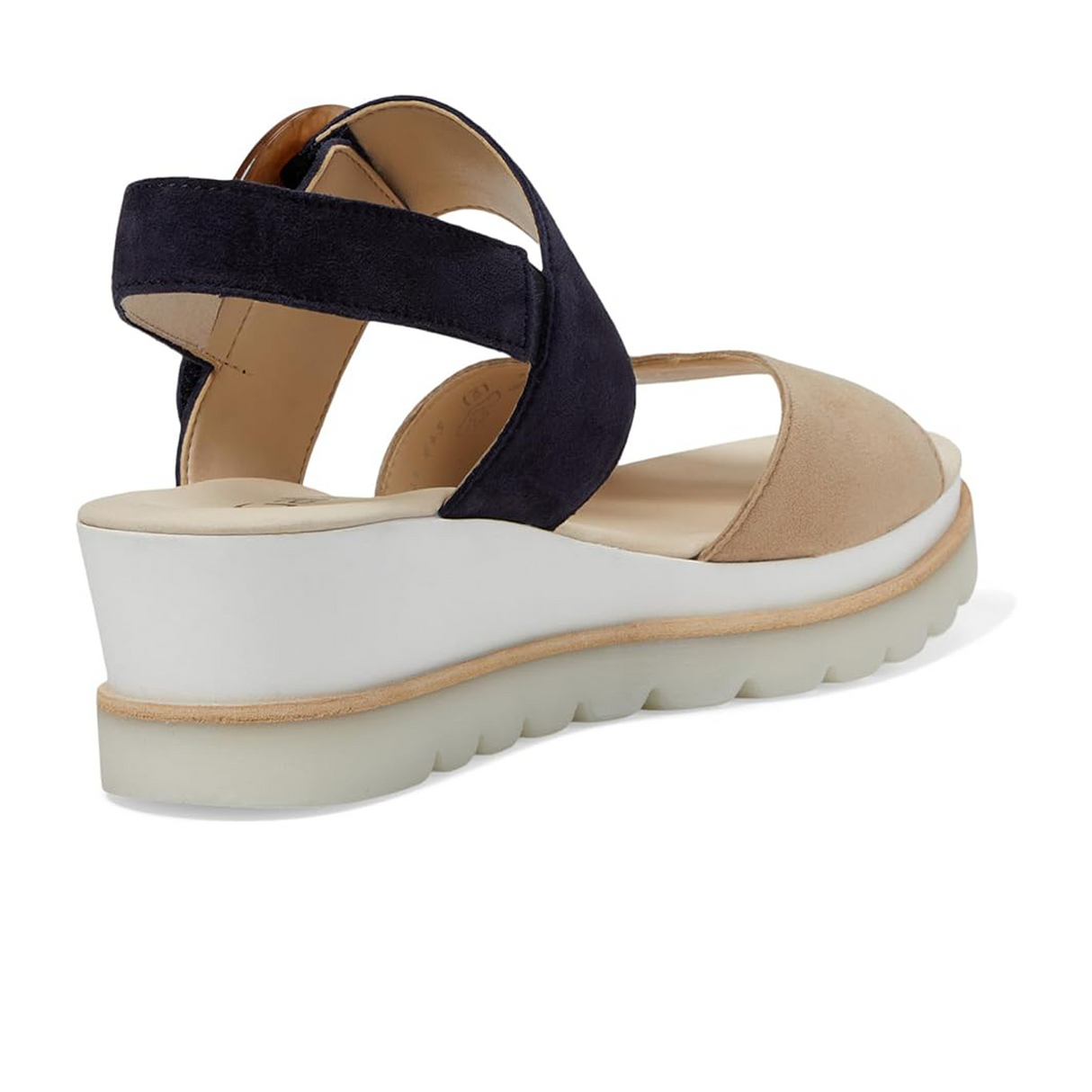 Gabor 645 Platform Wedge Sandal (Women) - Caramel/Atlantic Sandal - Heel/Wedge - The Heel Shoe Fitters