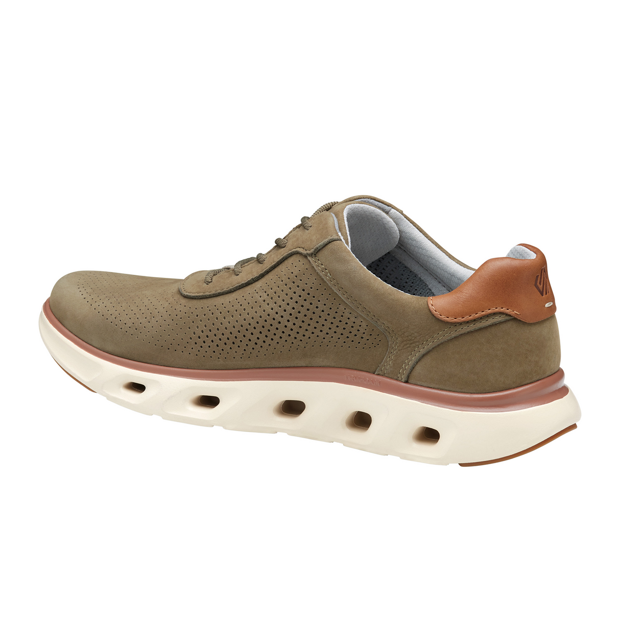 Johnston & Murphy Reactivate U-Throat Sneaker (Men) - Taupe Nubuck Athletic - Casual - Lace Up - The Heel Shoe Fitters