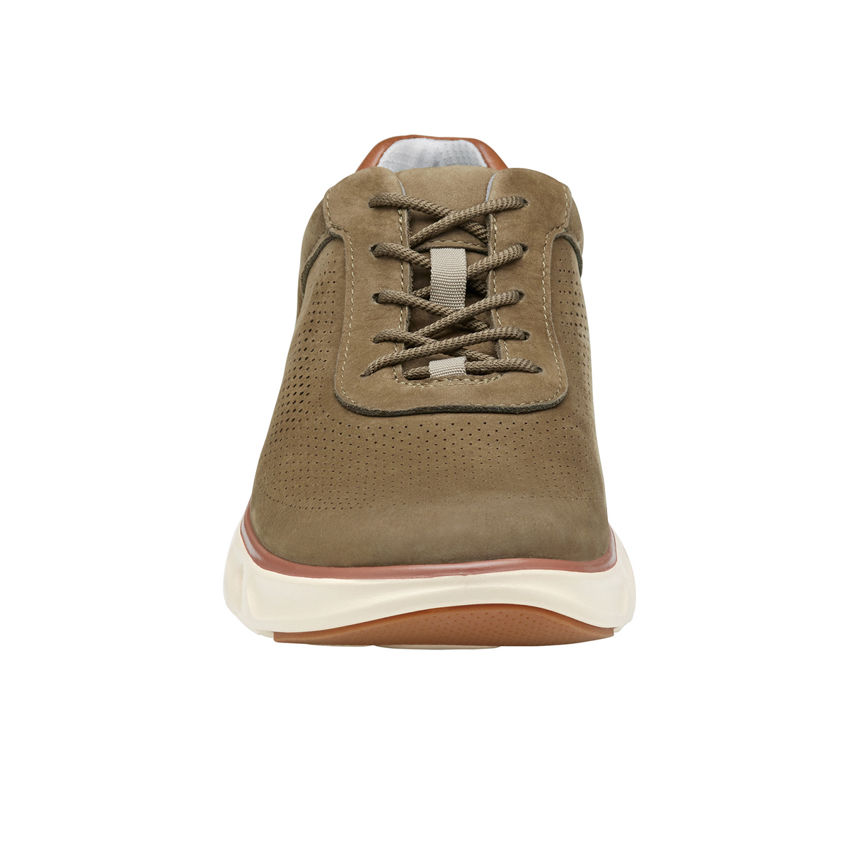 Johnston & Murphy Reactivate U-Throat Sneaker (Men) - Taupe Nubuck Athletic - Casual - Lace Up - The Heel Shoe Fitters
