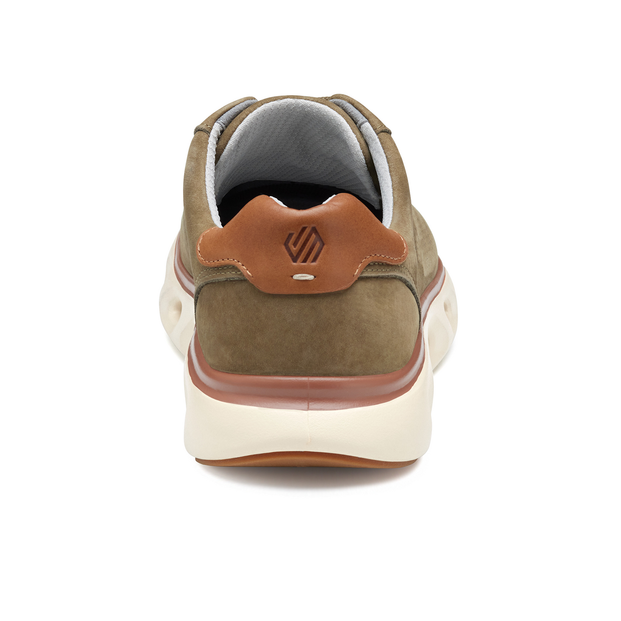 Johnston & Murphy Reactivate U-Throat Sneaker (Men) - Taupe Nubuck Athletic - Casual - Lace Up - The Heel Shoe Fitters