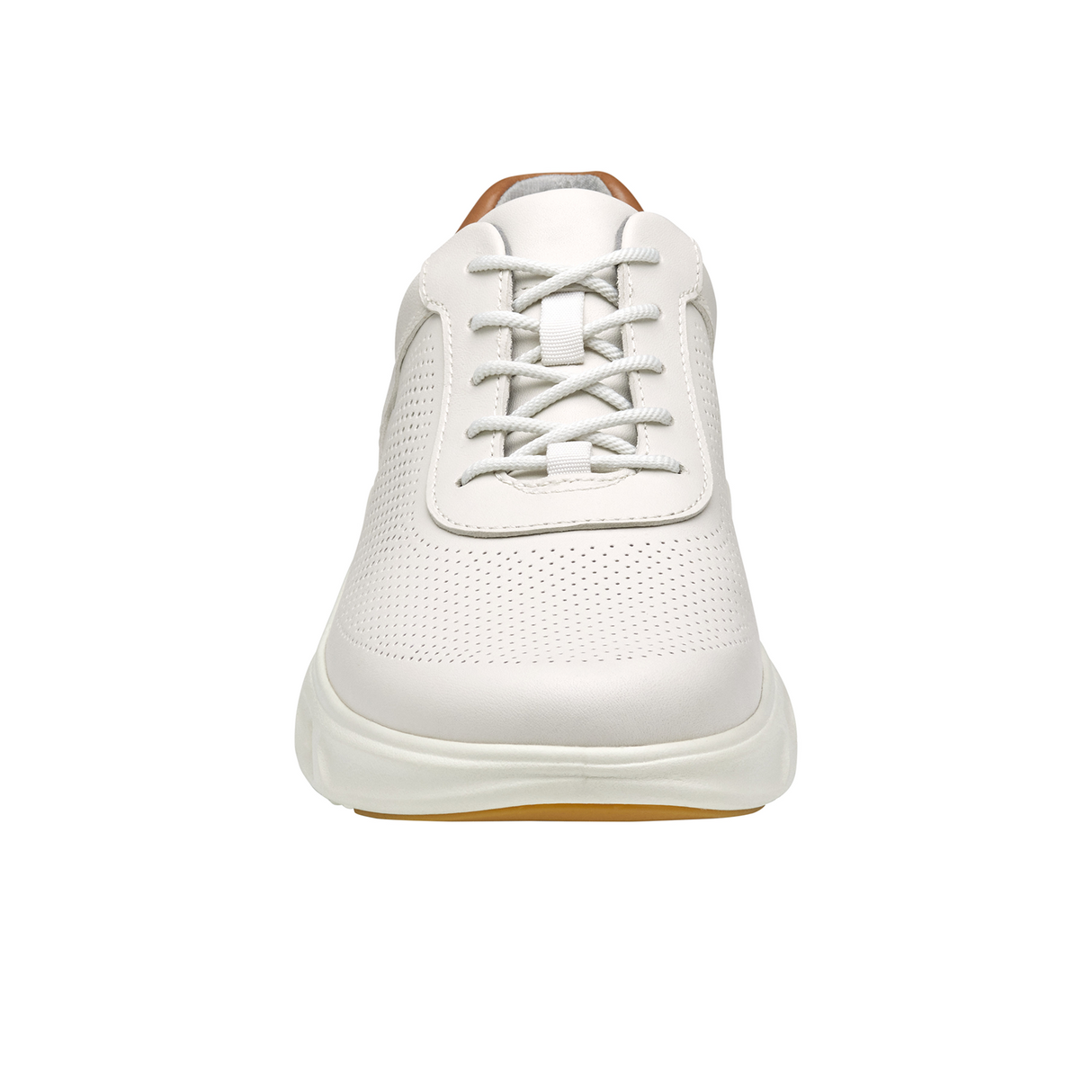 Johnston & Murphy Reactivate U-Throat Sneaker (Men) - White Full Grain Athletic - Casual - Lace Up - The Heel Shoe Fitters