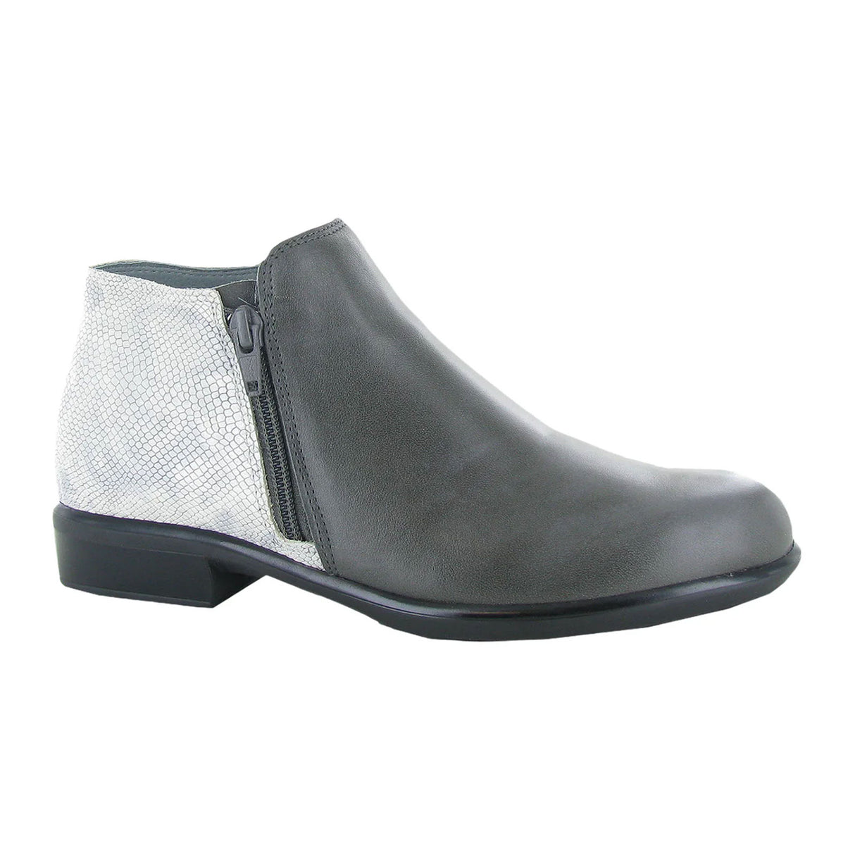 Naot Helm Ankle Boot (Women) - Tin Grey/Silver Snake Boots - Fashion - Ankle Boot - The Heel Shoe Fitters