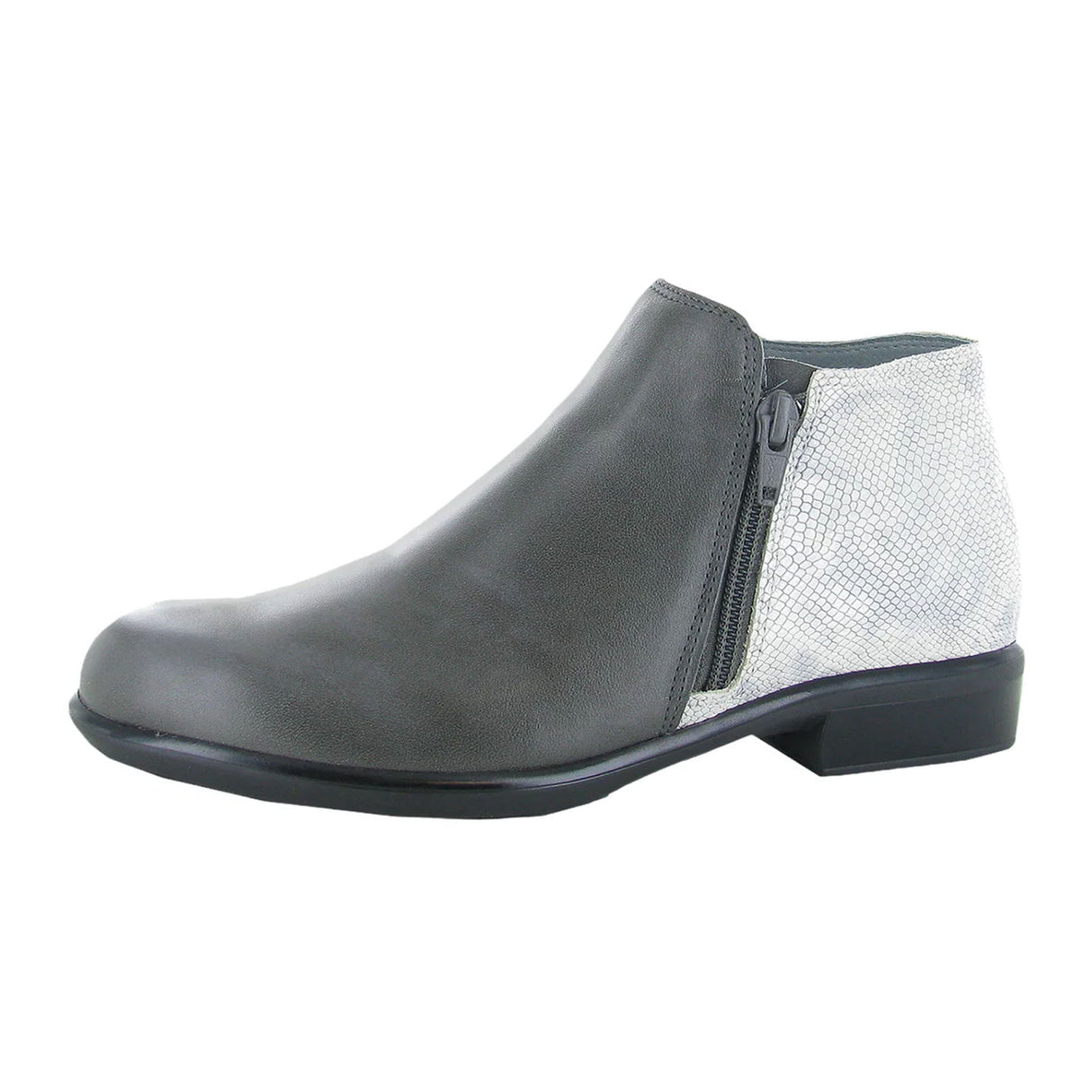 Naot Helm Ankle Boot (Women) - Tin Grey/Silver Snake Boots - Fashion - Ankle Boot - The Heel Shoe Fitters