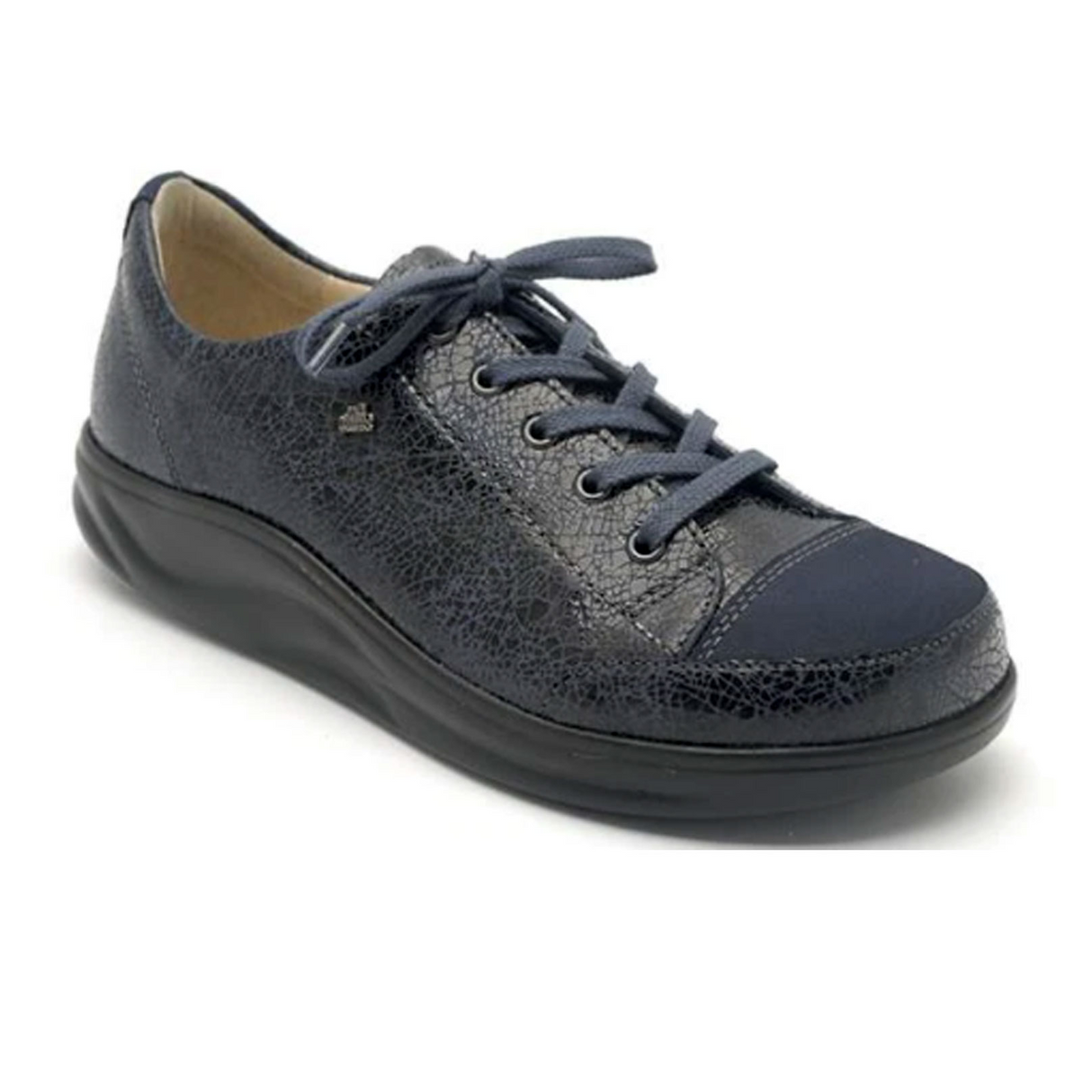 Finn Comfort Ikebukuro Lace Up (Women) - Indigo Break/Piuma Dress-Casual - Lace Ups - The Heel Shoe Fitters