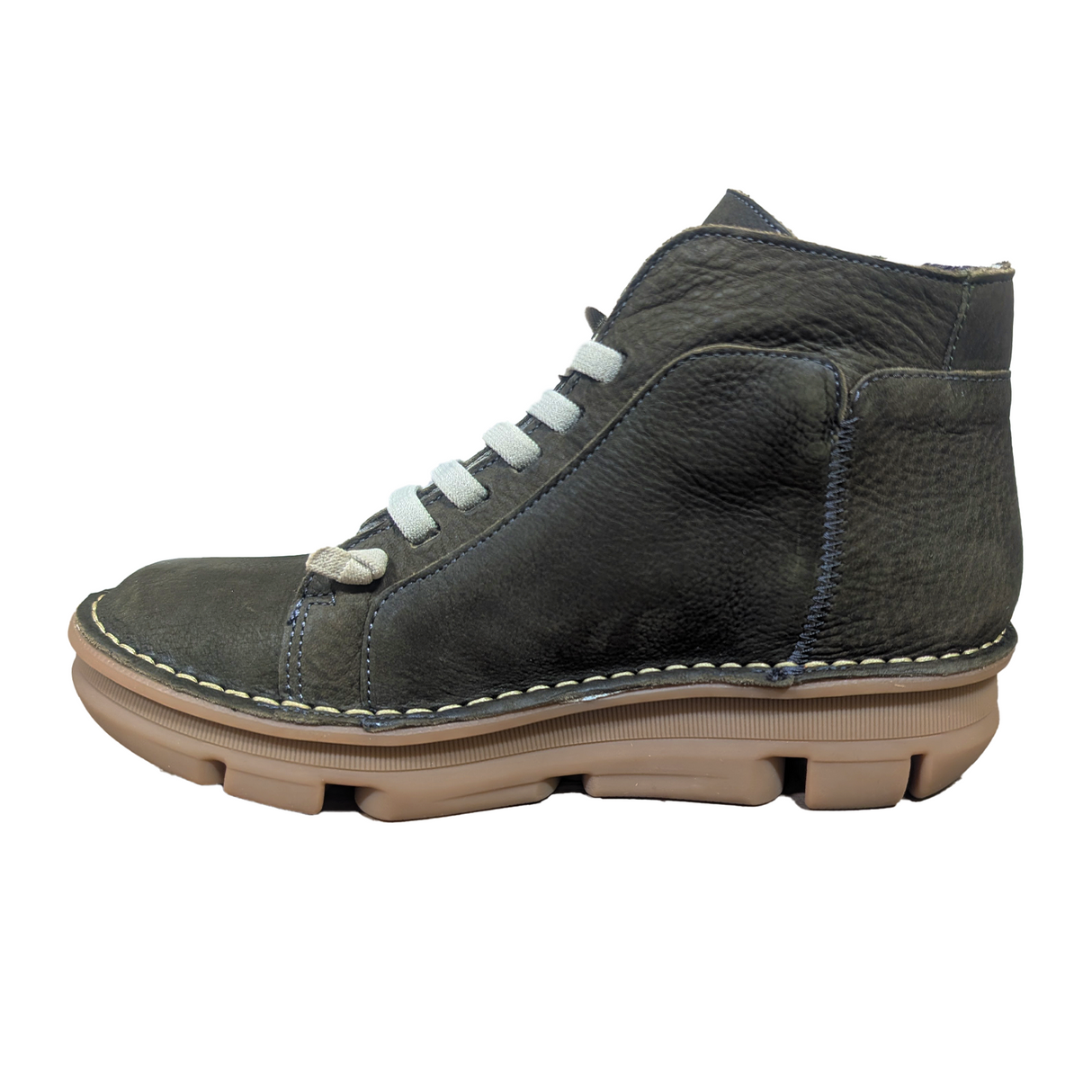 On Foot Touch Lace Up Boot (Women) - Cactus Nubuck Boots - Casual - Low - The Heel Shoe Fitters