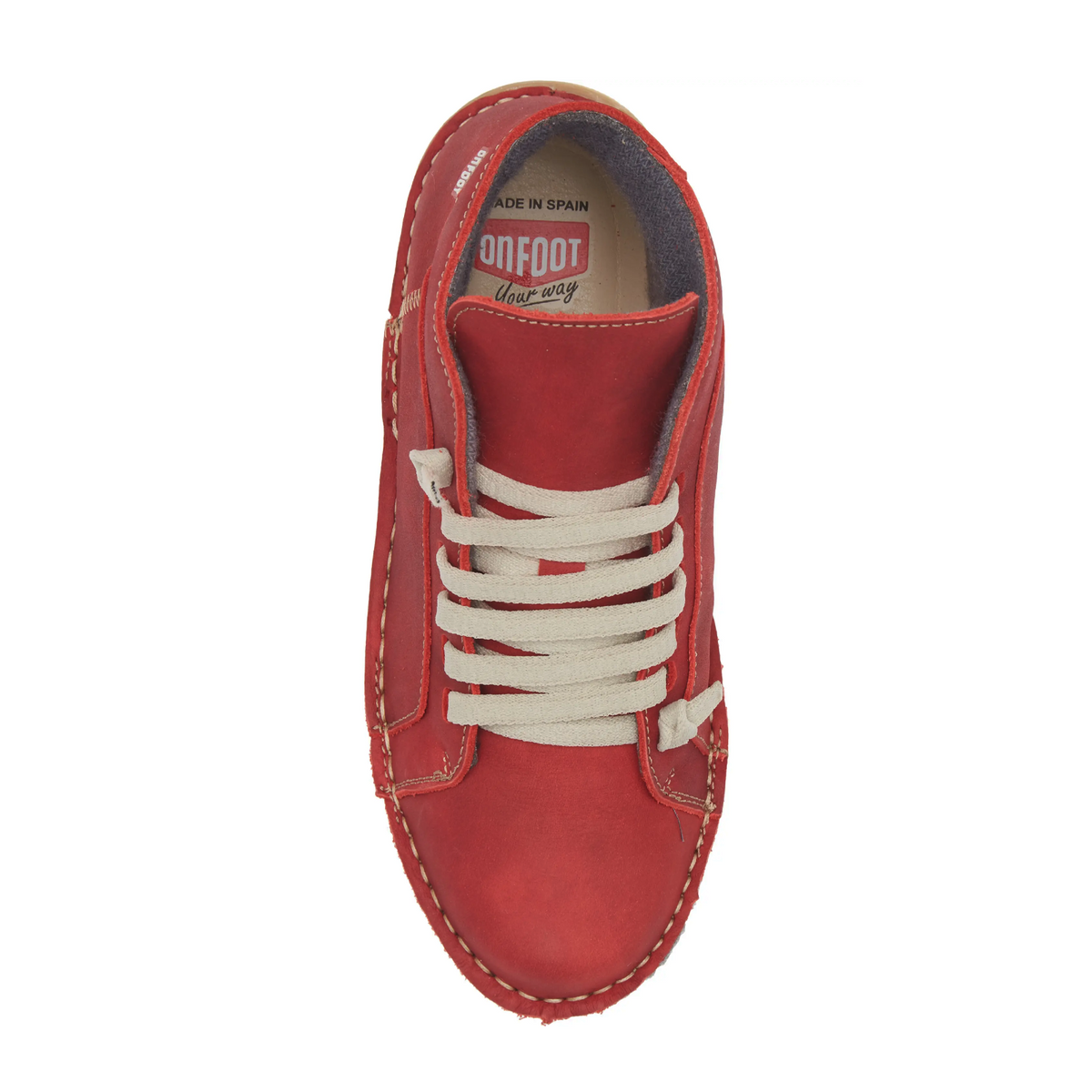 On Foot Touch Lace Up Boot (Women) - Rojo