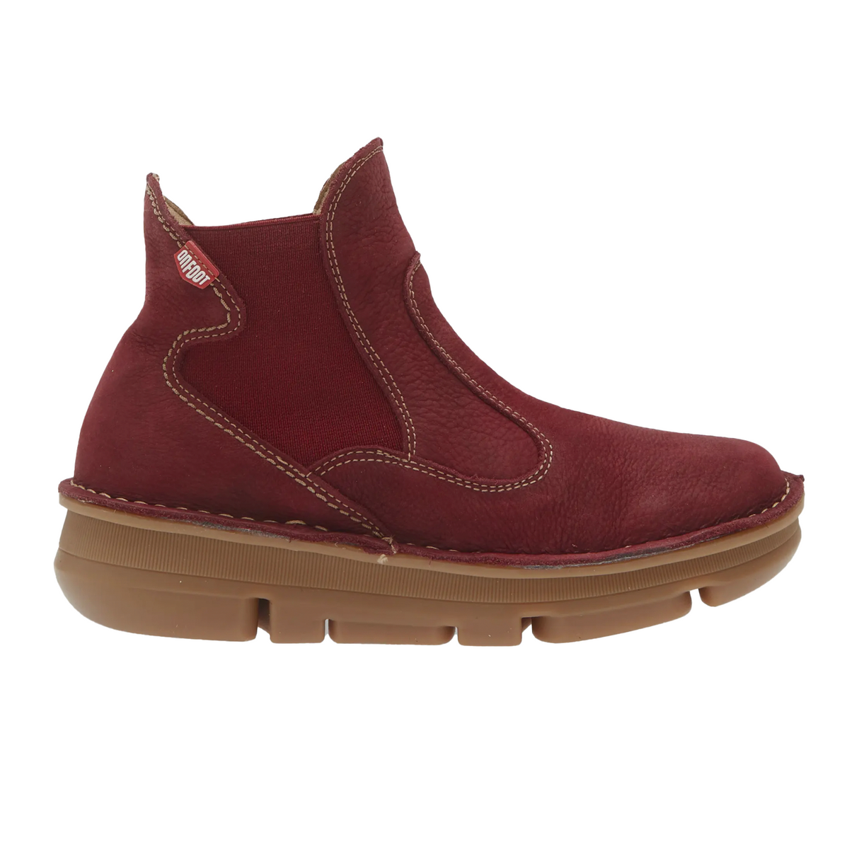 On Foot Touch Ankle Boot (Women) - Burdeos Nubuck Boots - Casual - Low - The Heel Shoe Fitters