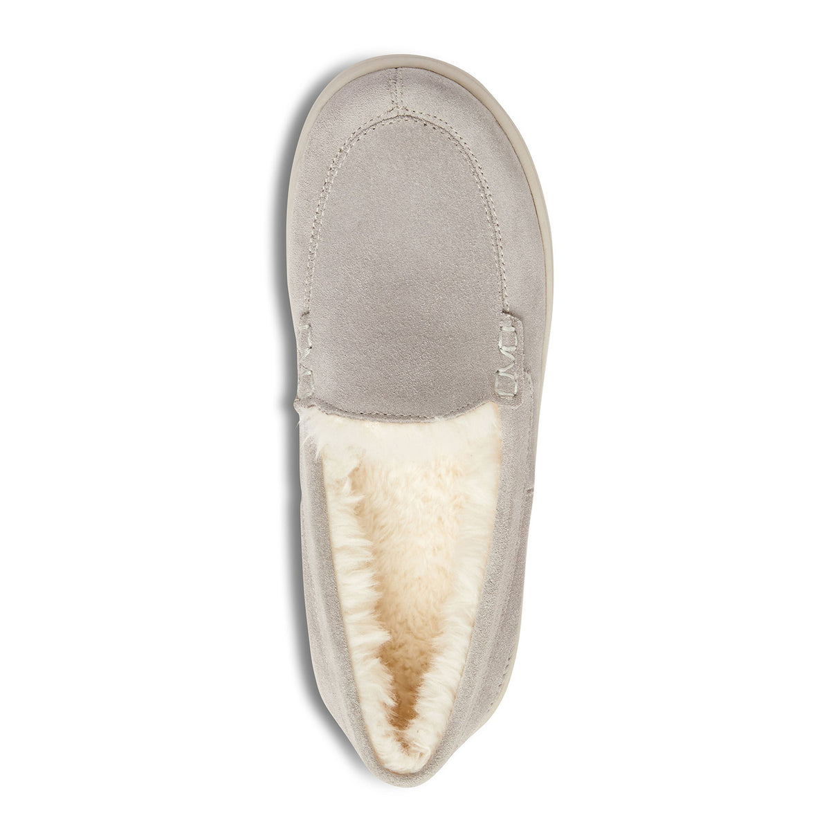 Vionic Lynez Slipper (Women) - Light Grey Suede Dress-Casual - Slipper - The Heel Shoe Fitters