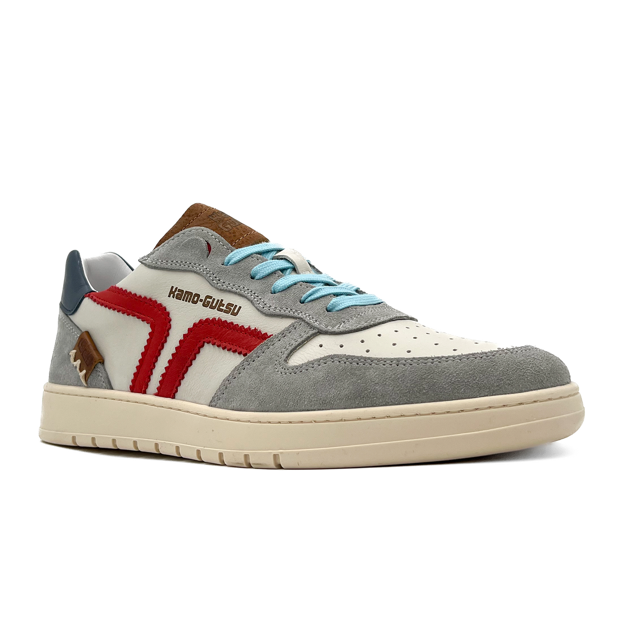 Kamo-Gutsu CAMPO 048 Sneaker (Men) - Cimento Combi Athletic - Casual - Lace Up - The Heel Shoe Fitters