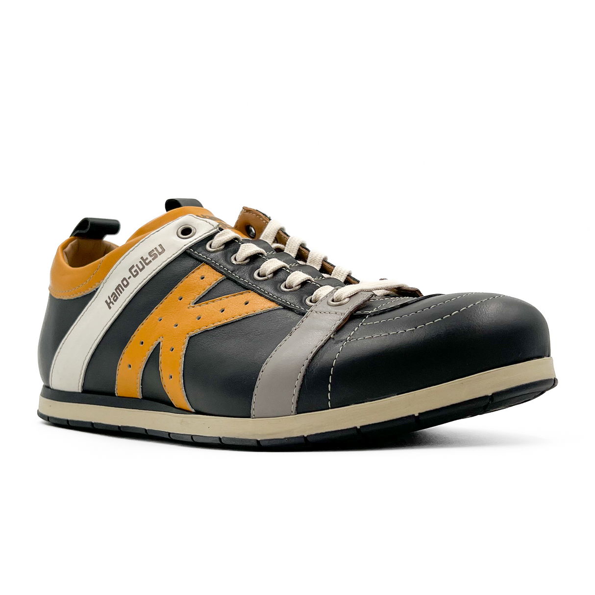 Kamo-Gutsu TIFO 042 Low Sneaker (Men) - Black/Girasole Dress-Casual - Lace Ups - The Heel Shoe Fitters
