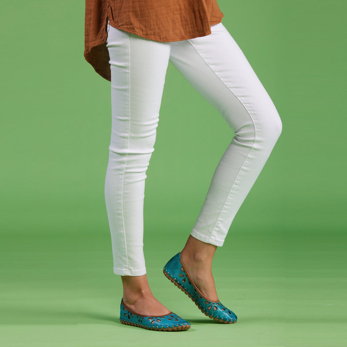 Spring Step Rayely Ballet Flat (Women) - Turquoise Dress-Casual - Flat - The Heel Shoe Fitters