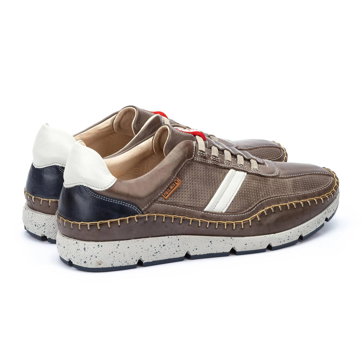 Pikolinos Fuencarrel M4U-6046C1 Sneaker (Men) - Dark Grey Leather Athletic - Casual - Slip On - The Heel Shoe Fitters