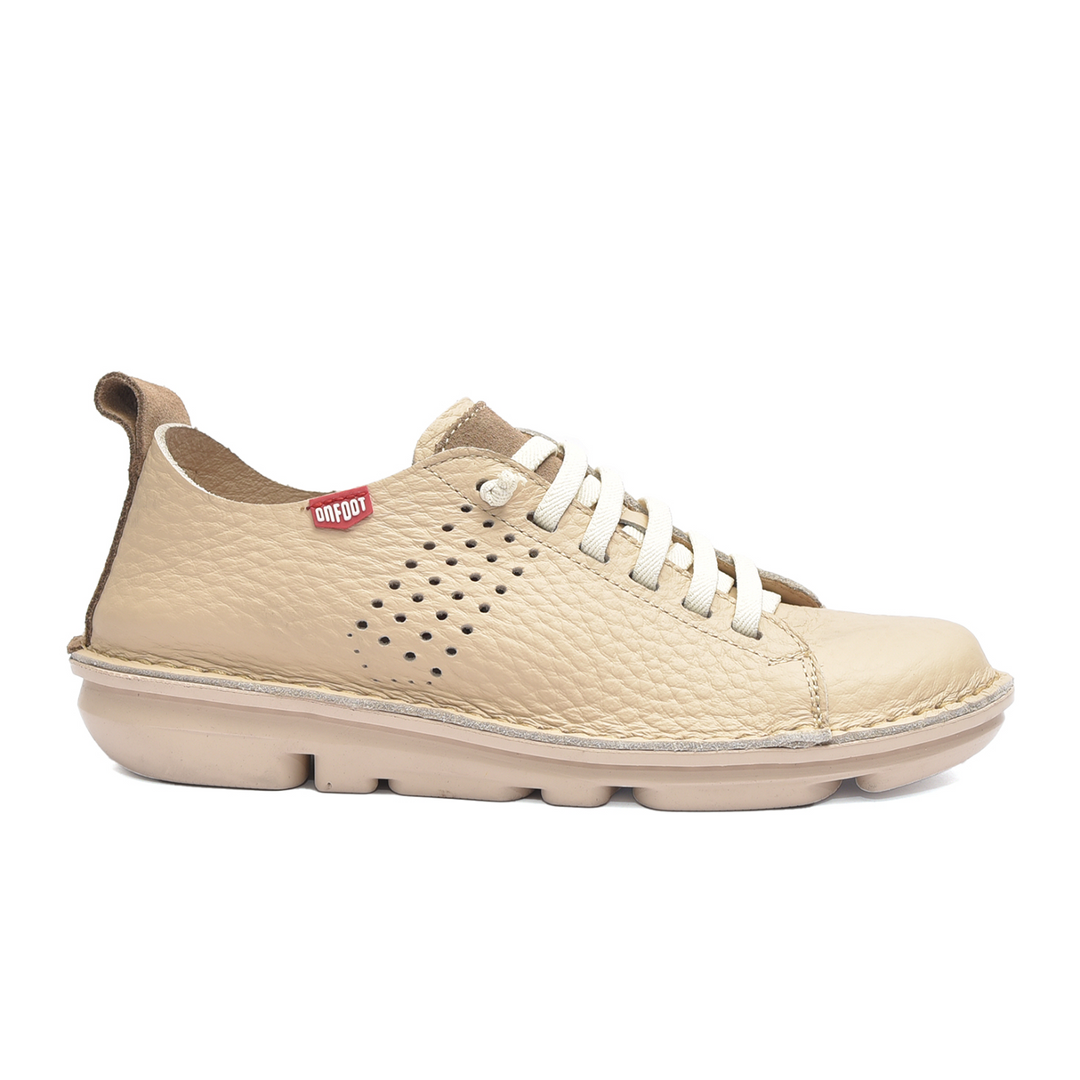 On Foot Silken Sneaker (Women) - Beige Athletic - Casual - Lace Up - The Heel Shoe Fitters
