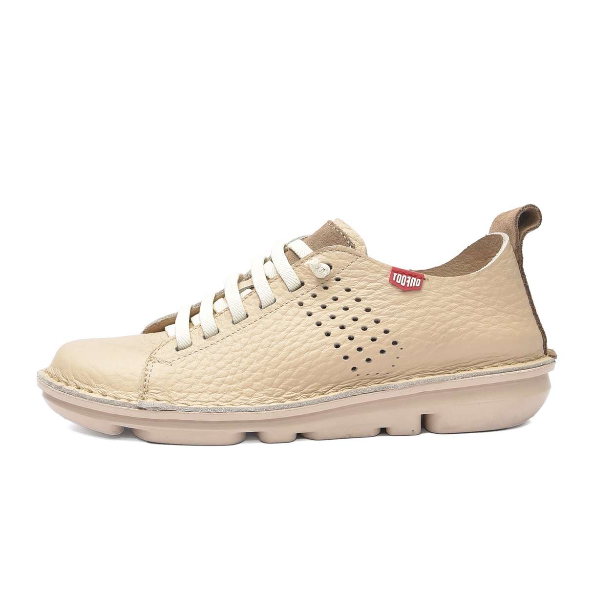 On Foot Silken Sneaker (Women) - Beige Athletic - Casual - Lace Up - The Heel Shoe Fitters